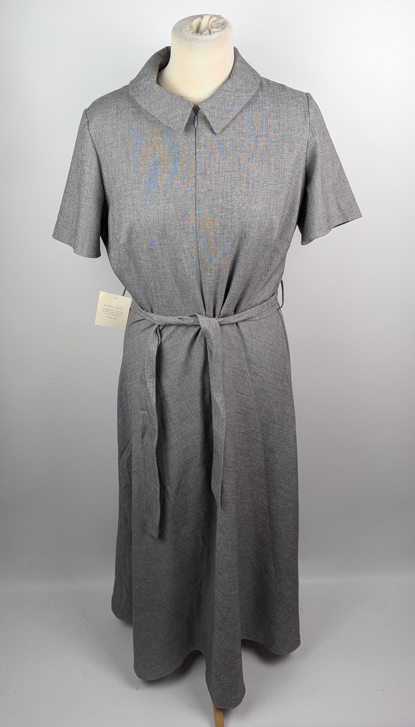 Phase Eight Silvia Midi Shirt Dress Womens - Grey