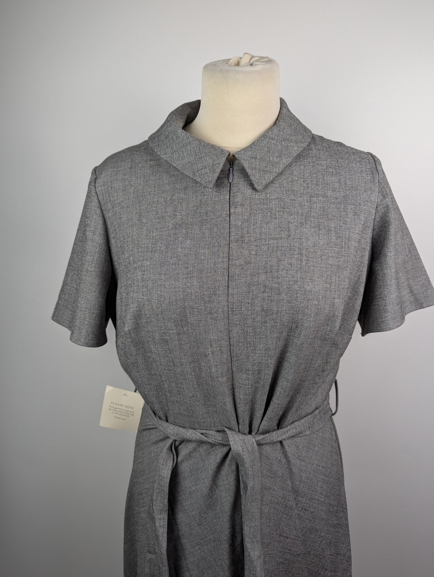 Phase Eight Silvia Midi Shirt Dress Womens - Grey