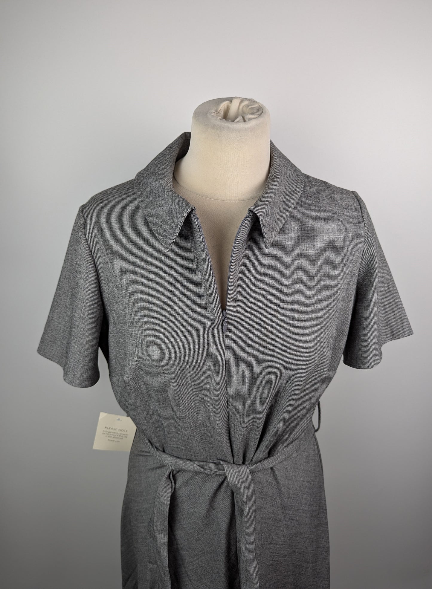 Phase Eight Silvia Midi Shirt Dress Womens - Grey