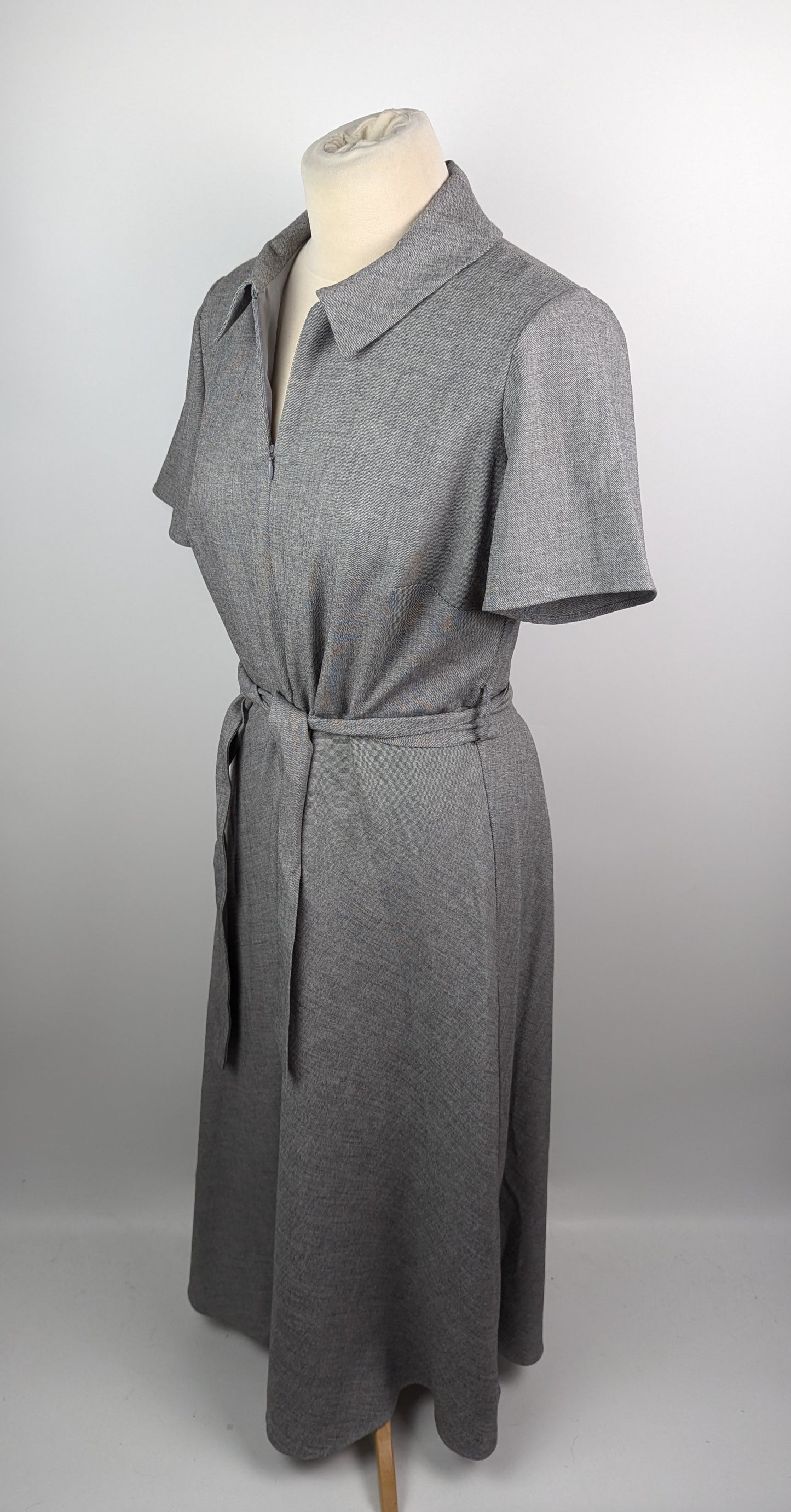 Phase Eight Silvia Midi Shirt Dress Womens - Grey