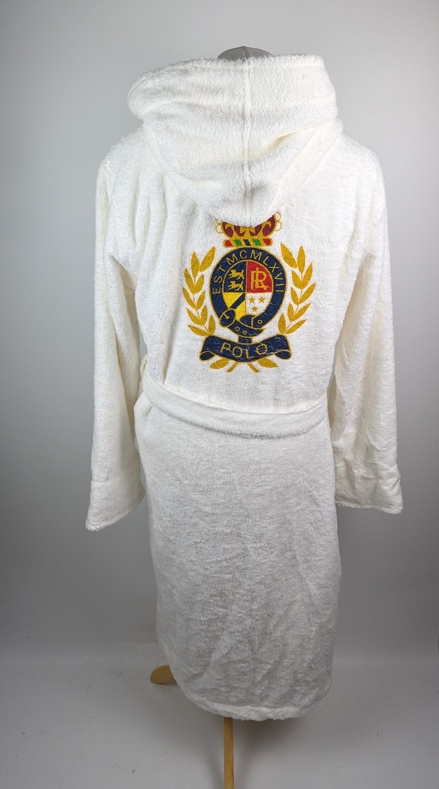 Polo by Ralph Lauren Mens Dressing gown / Bath robe - White