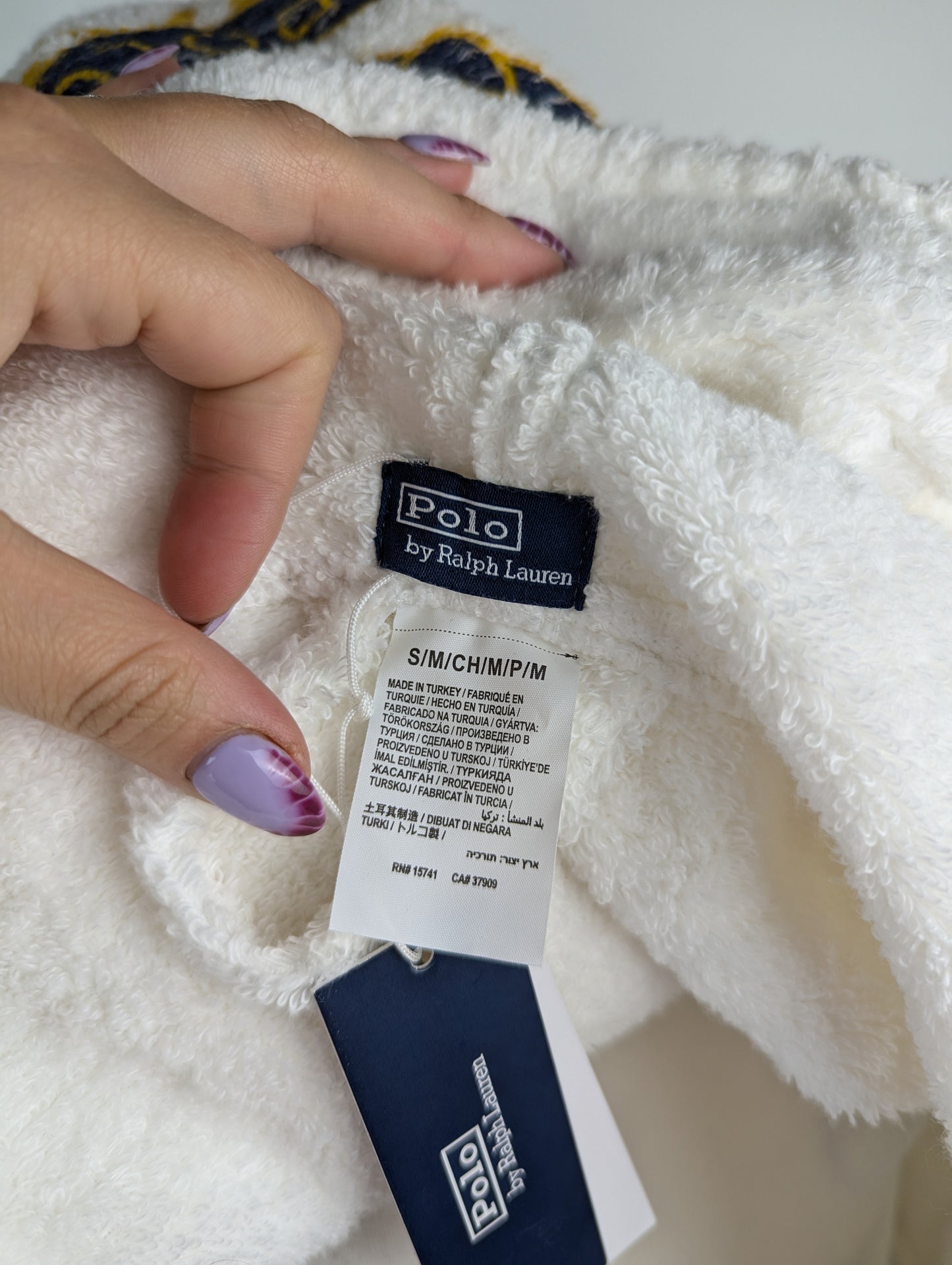 Polo by Ralph Lauren Mens Dressing gown / Bath robe - White