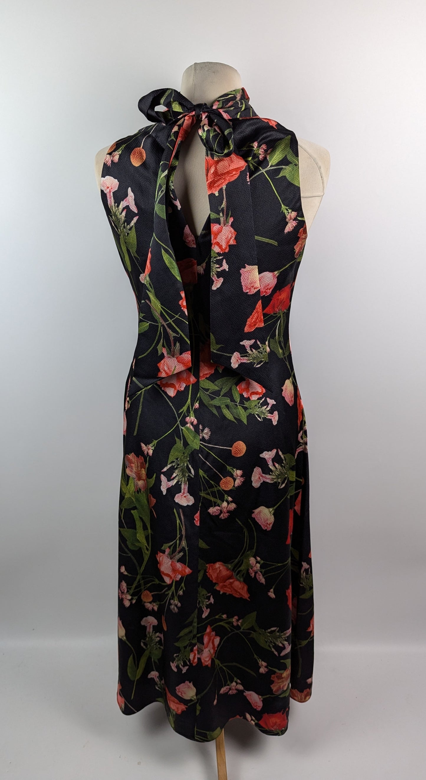 Ted Baker Connihh Floral Midi Dress - Black /Multi