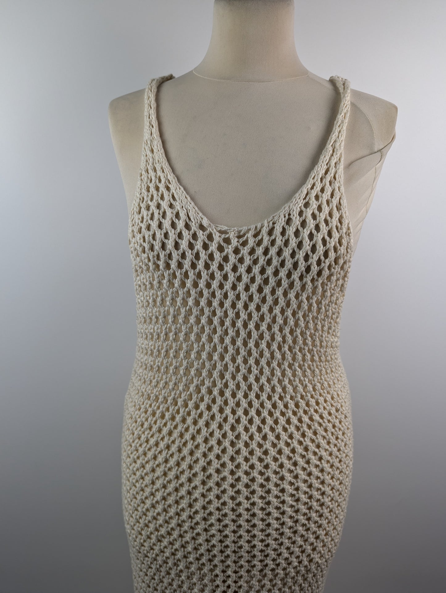 FIORUCCI Crochet Mesh Dress Womens - Cream / Multi