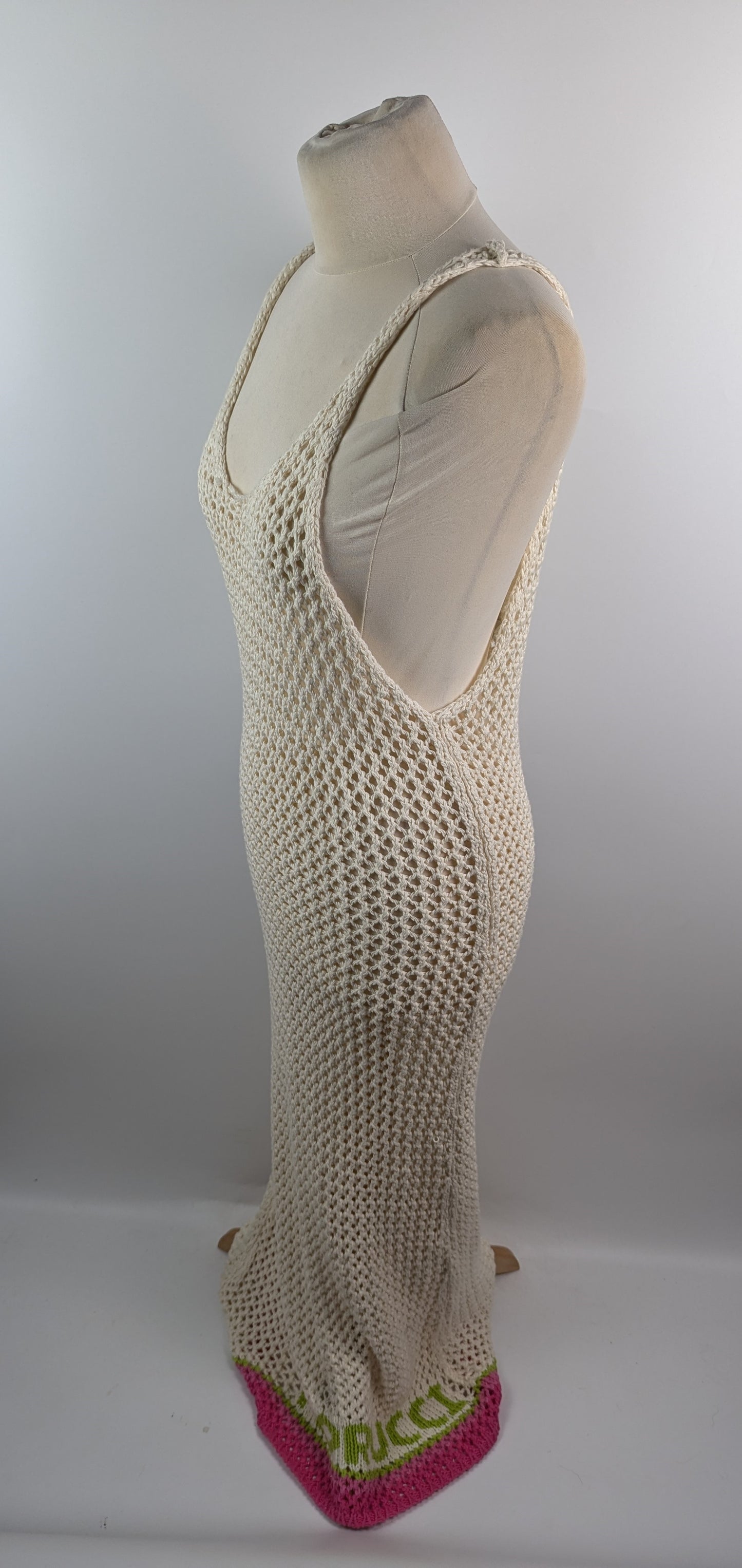 FIORUCCI Crochet Mesh Dress Womens - Cream / Multi
