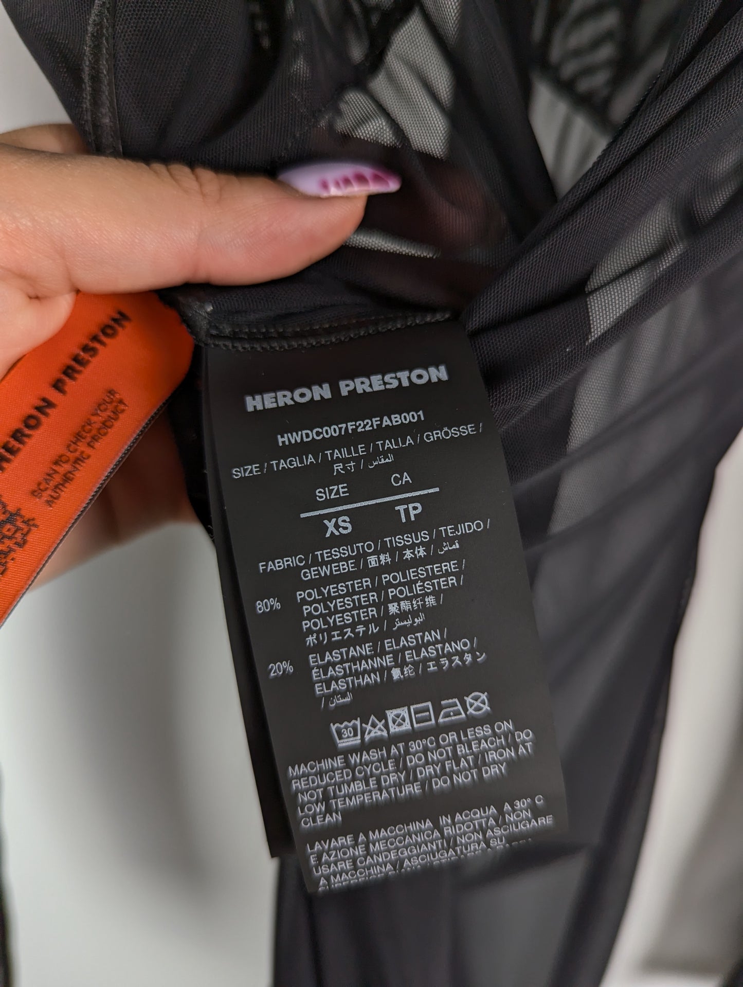 Heron Preston See Throuh Jumpsuit - Black