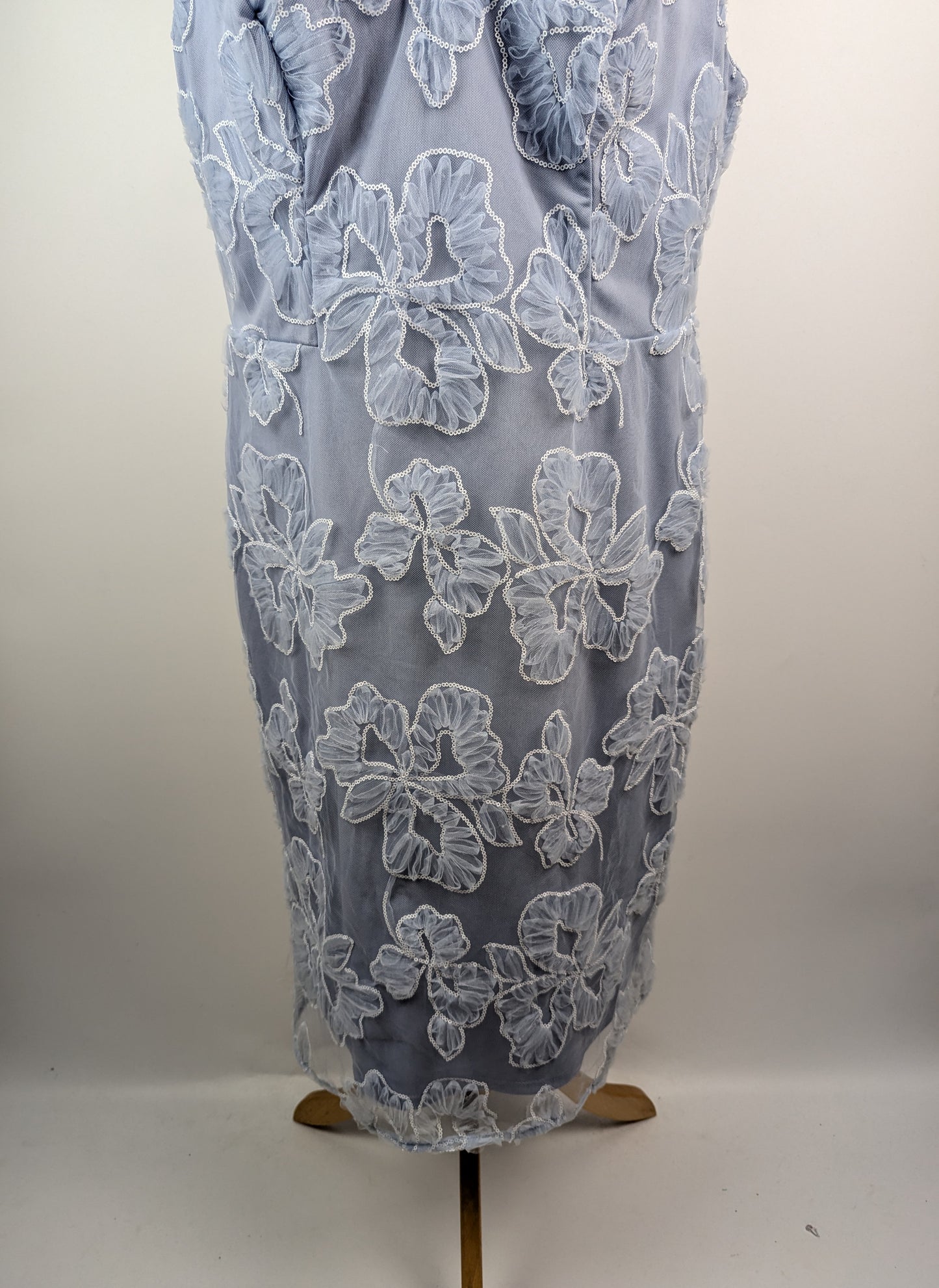 Gina Bacconi Elia embroidered dress - Blue
