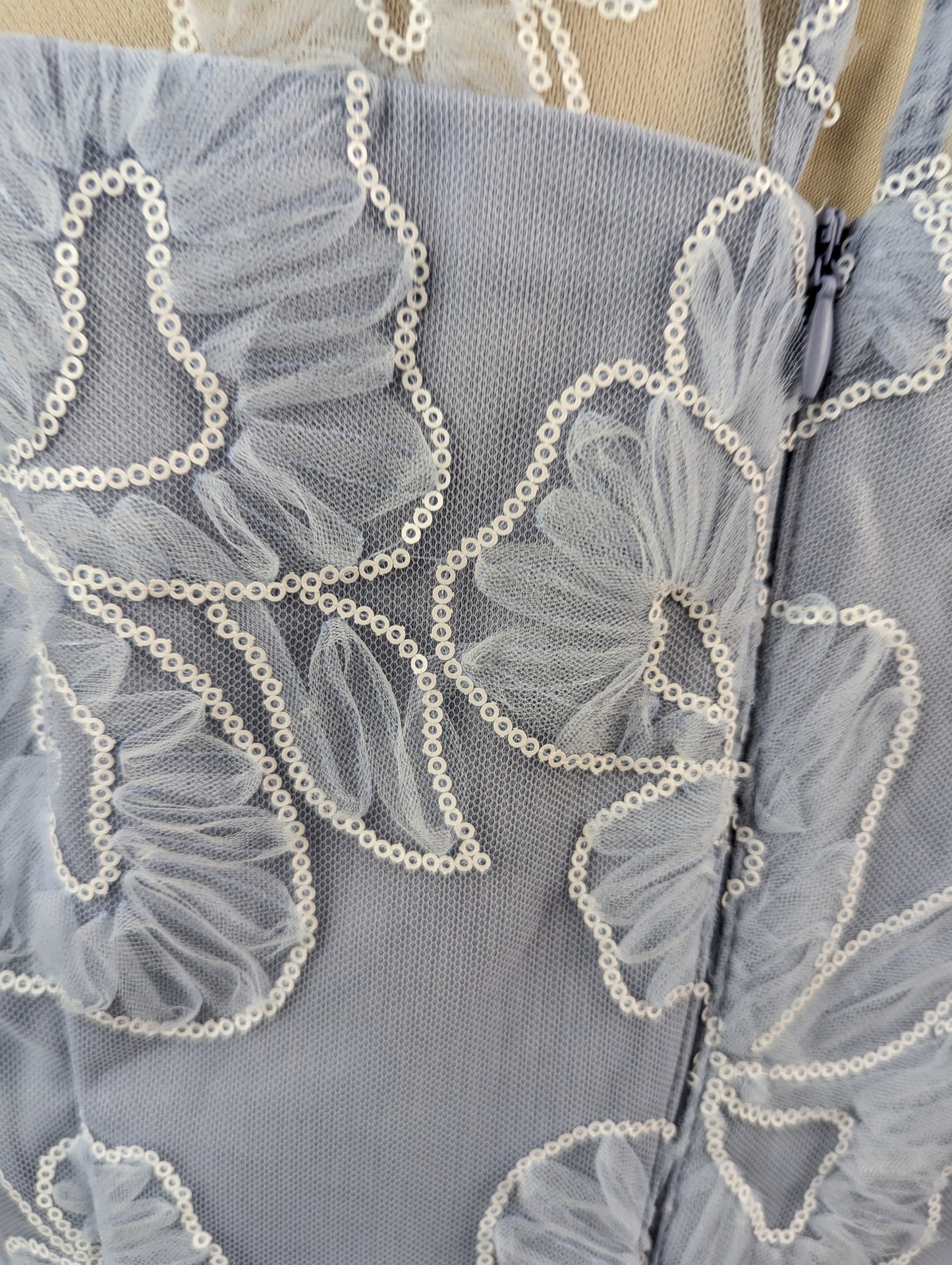 Gina Bacconi Elia embroidered dress - Blue
