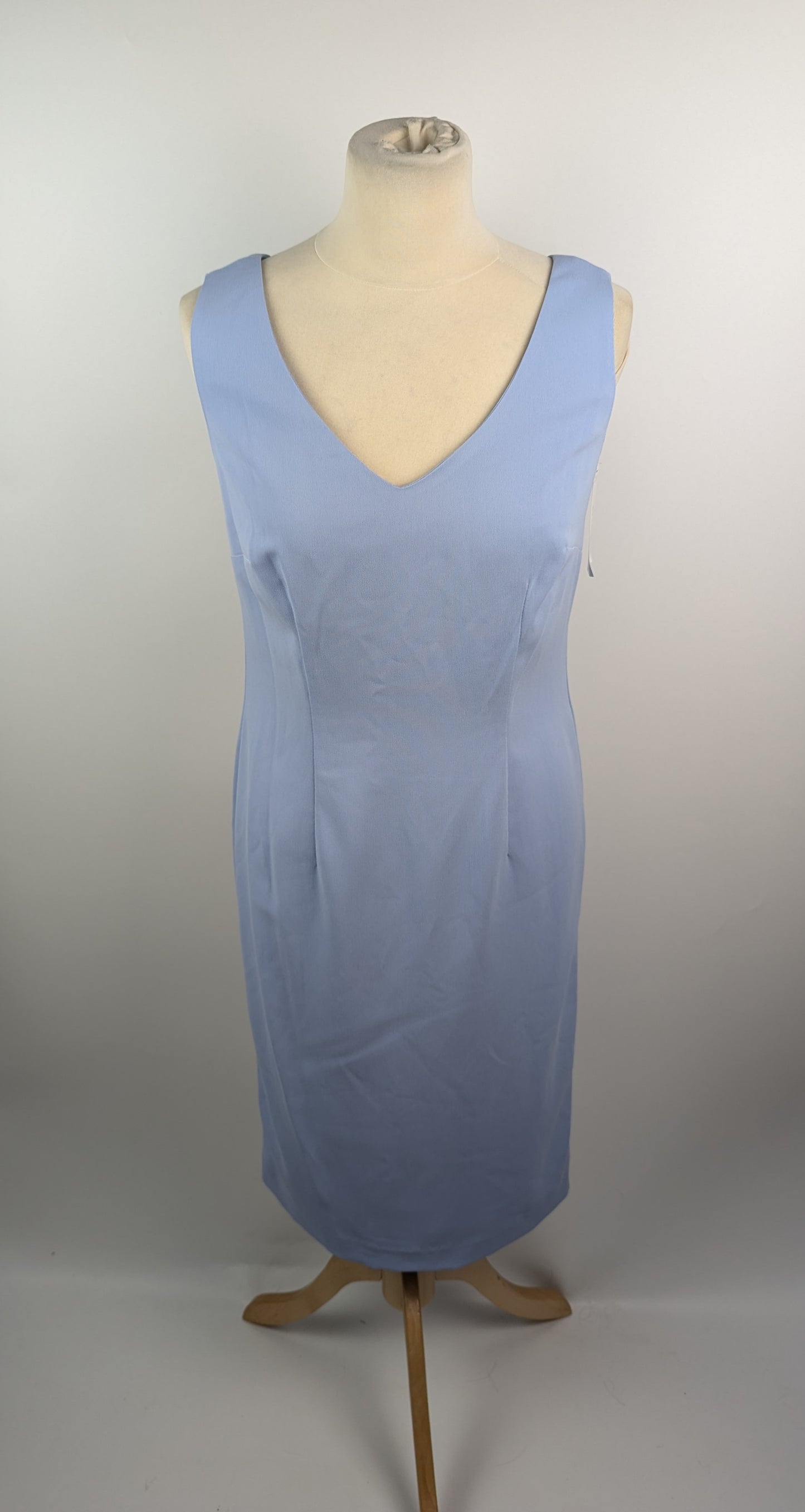 Gina Bacconi Pippa Beaded Jacket Crepe Shift Dress - Blue