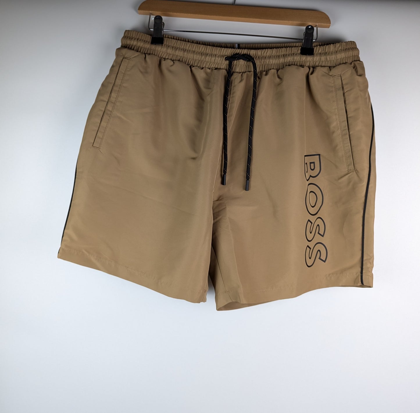 BOSS Men's Sormfish Swim Shorts - Camel