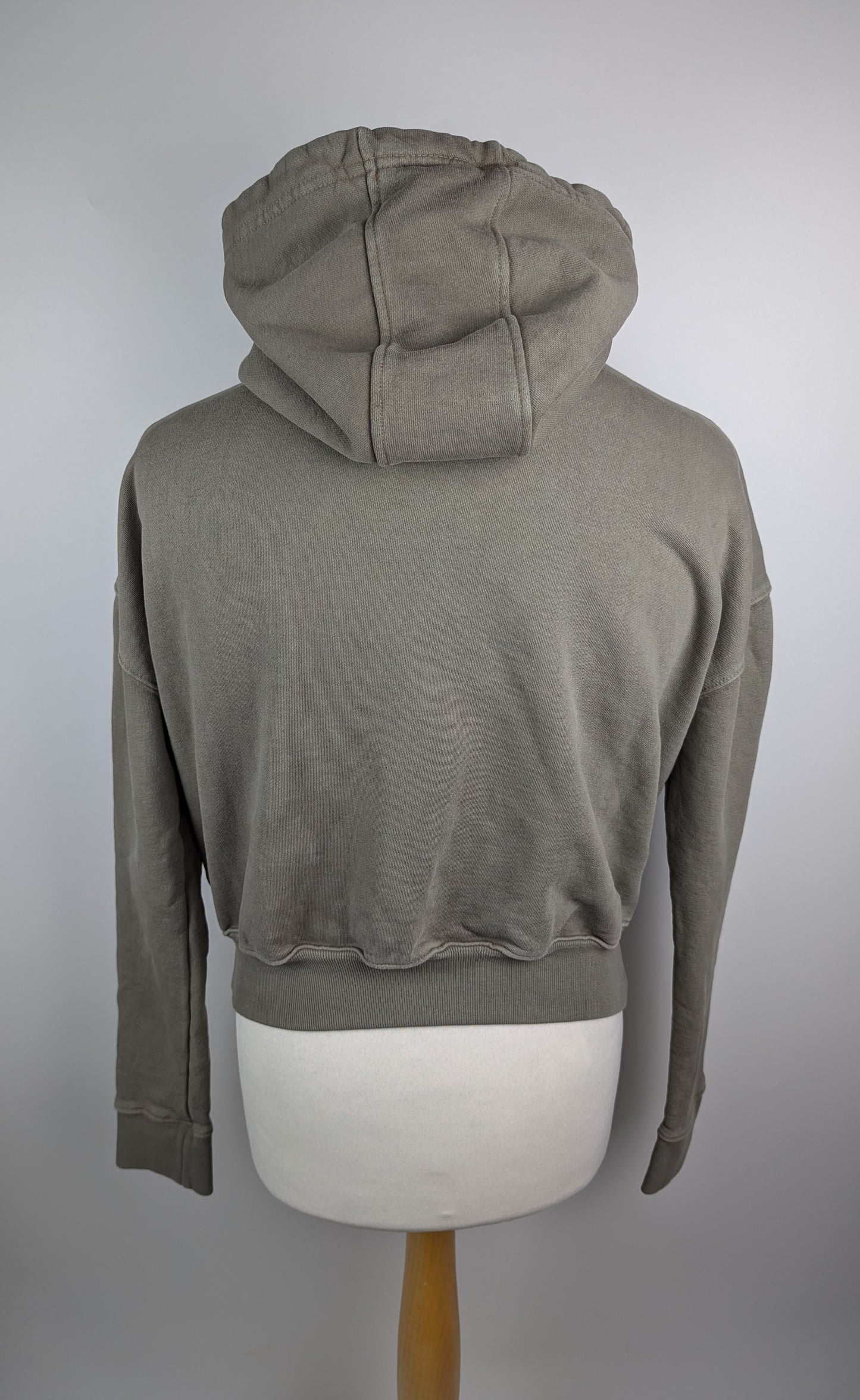RHUDE Cropped Desert Valley Hoodie Mens - Elephant Green