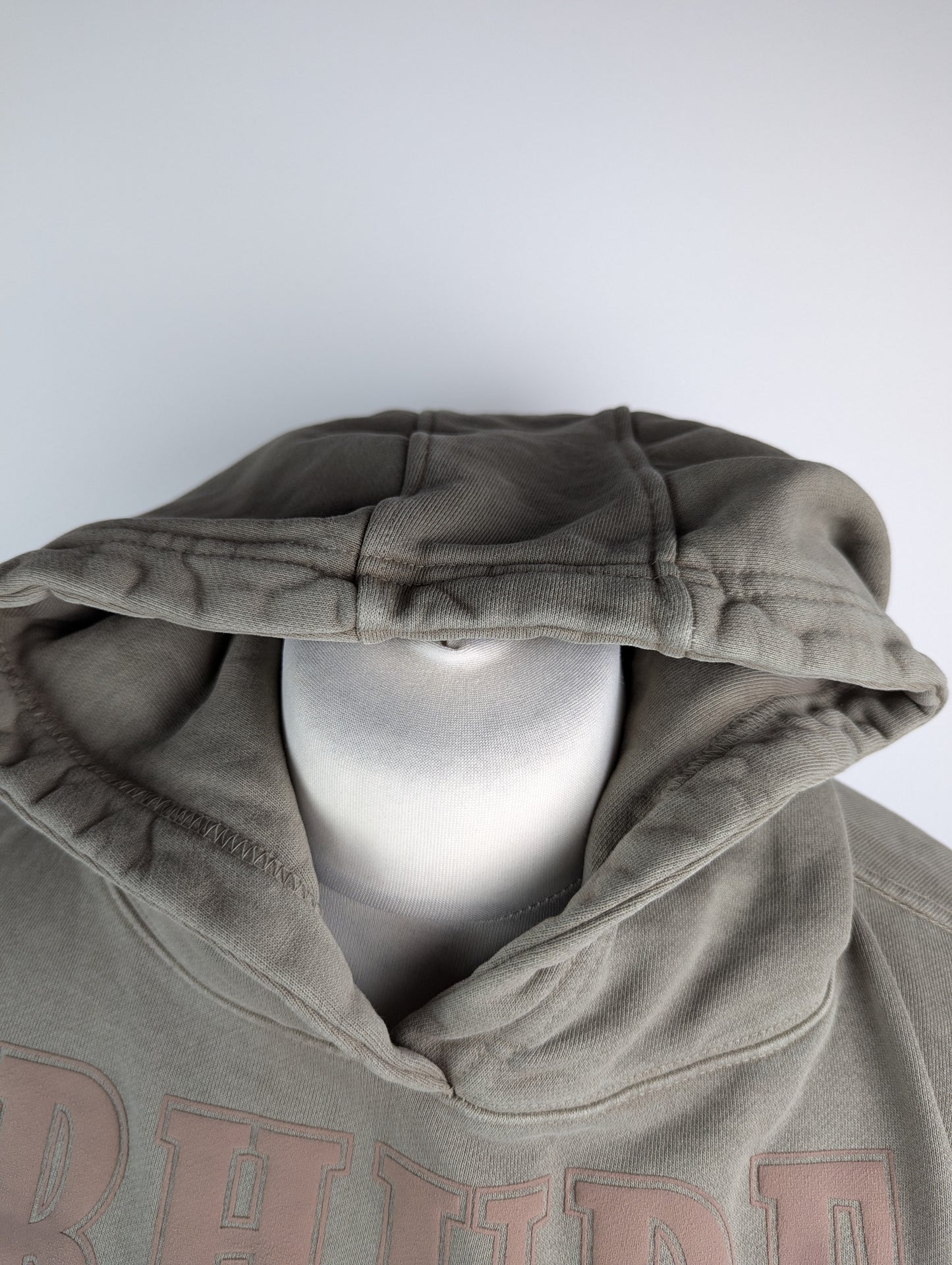 RHUDE Cropped Desert Valley Hoodie Mens - Elephant Green