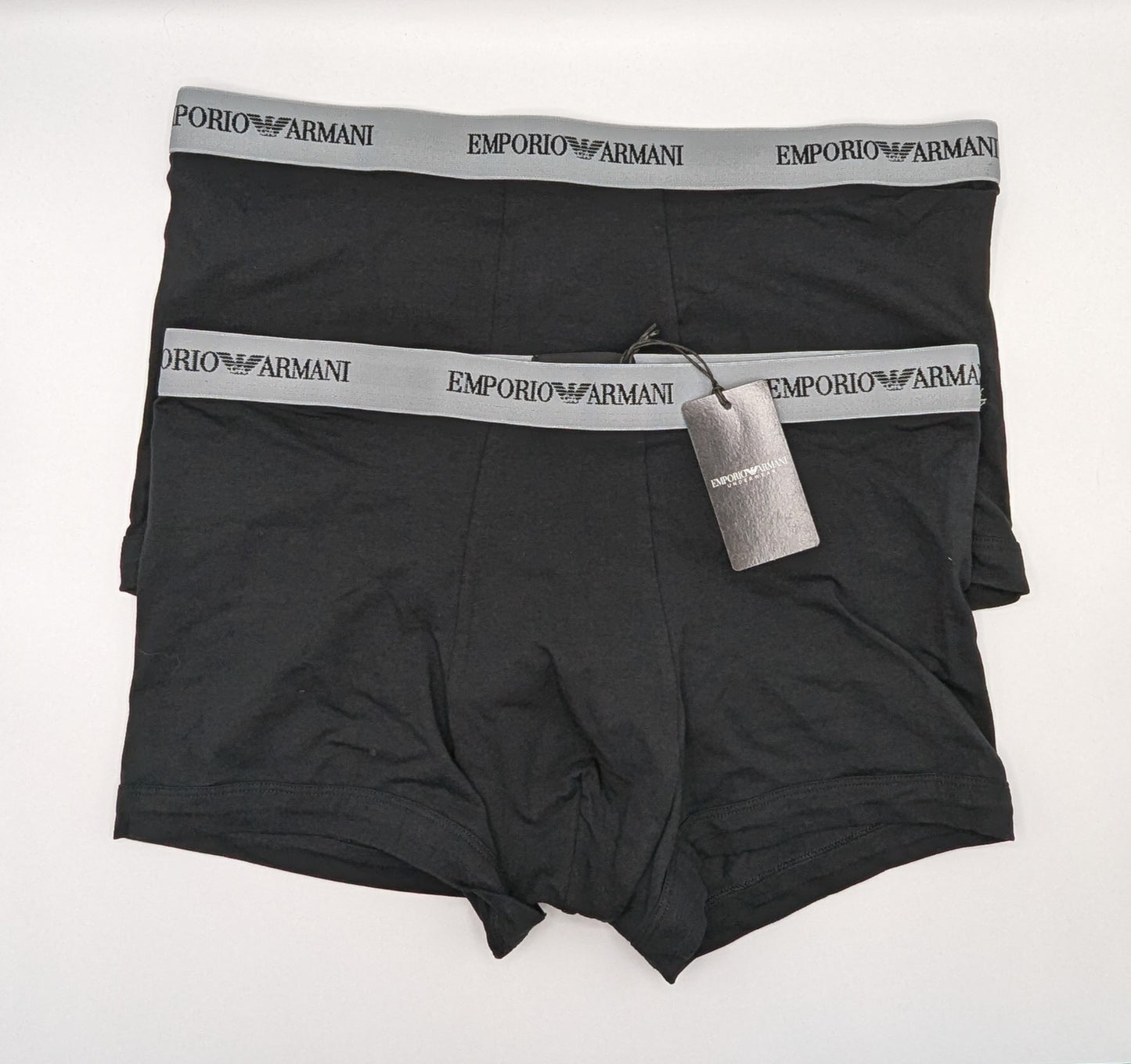 EMPORIO ARMANI Core 2 Pack Boxer Shorts - Black