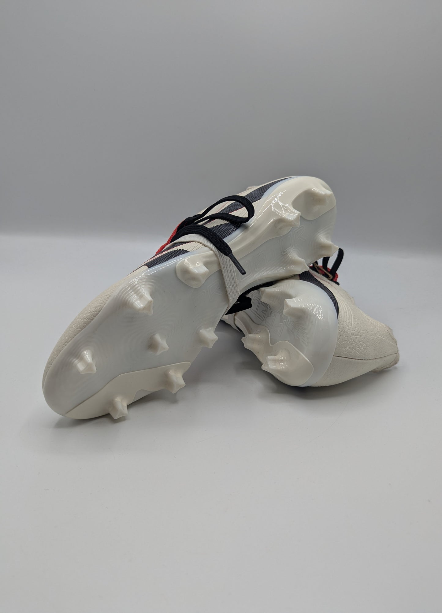 Adidas Predator League Fold Over Tongue Firm Ground Football Boots - Cream/Black/Red