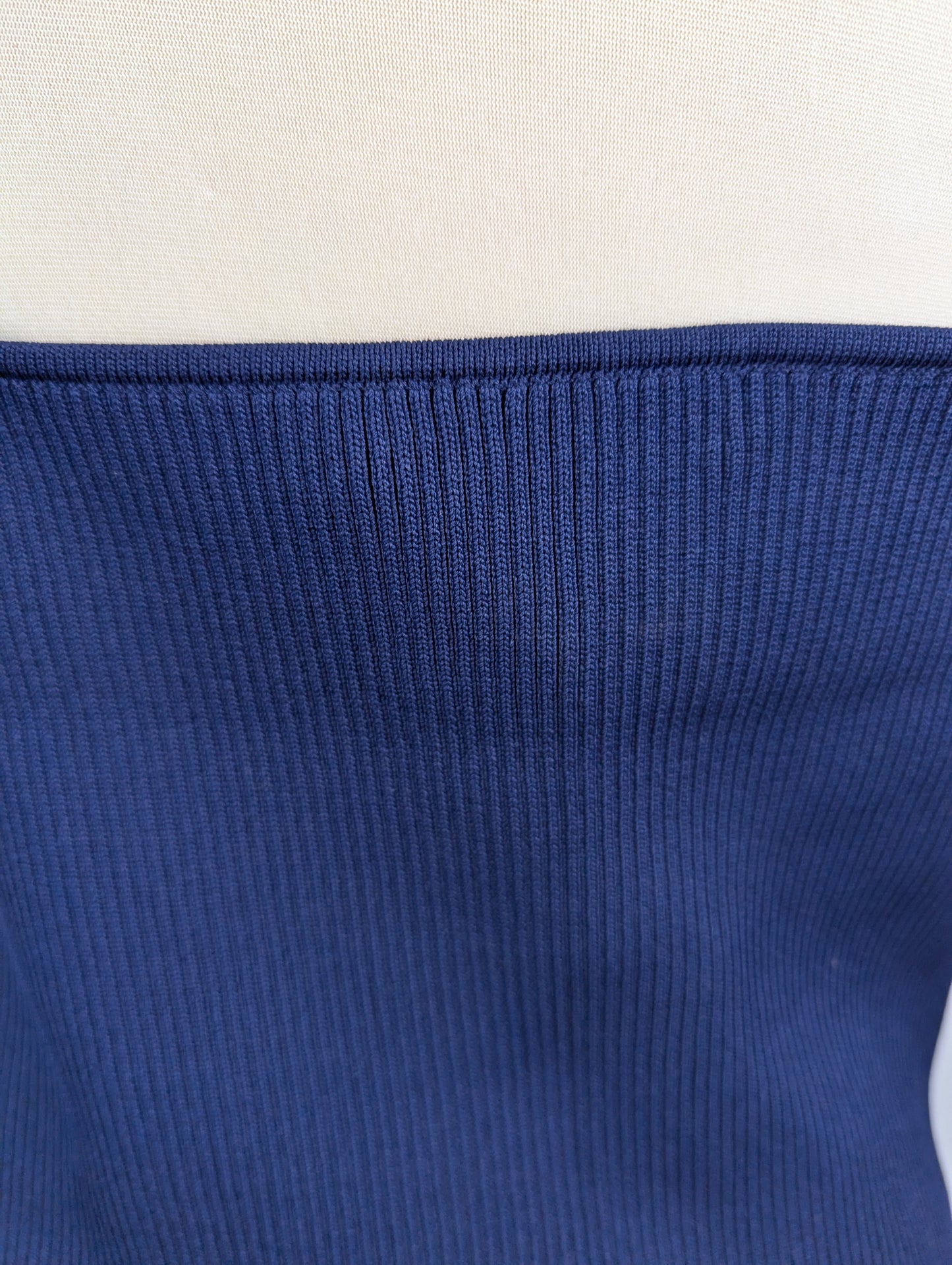 Lauren Ralph Lauren Womens Ribbed Vesy - Navy