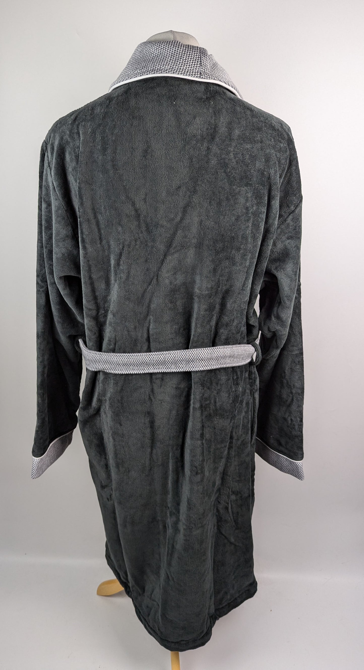 Hugo Boss Mens Lord Onyx Dressing Gown / Kimono - Grey