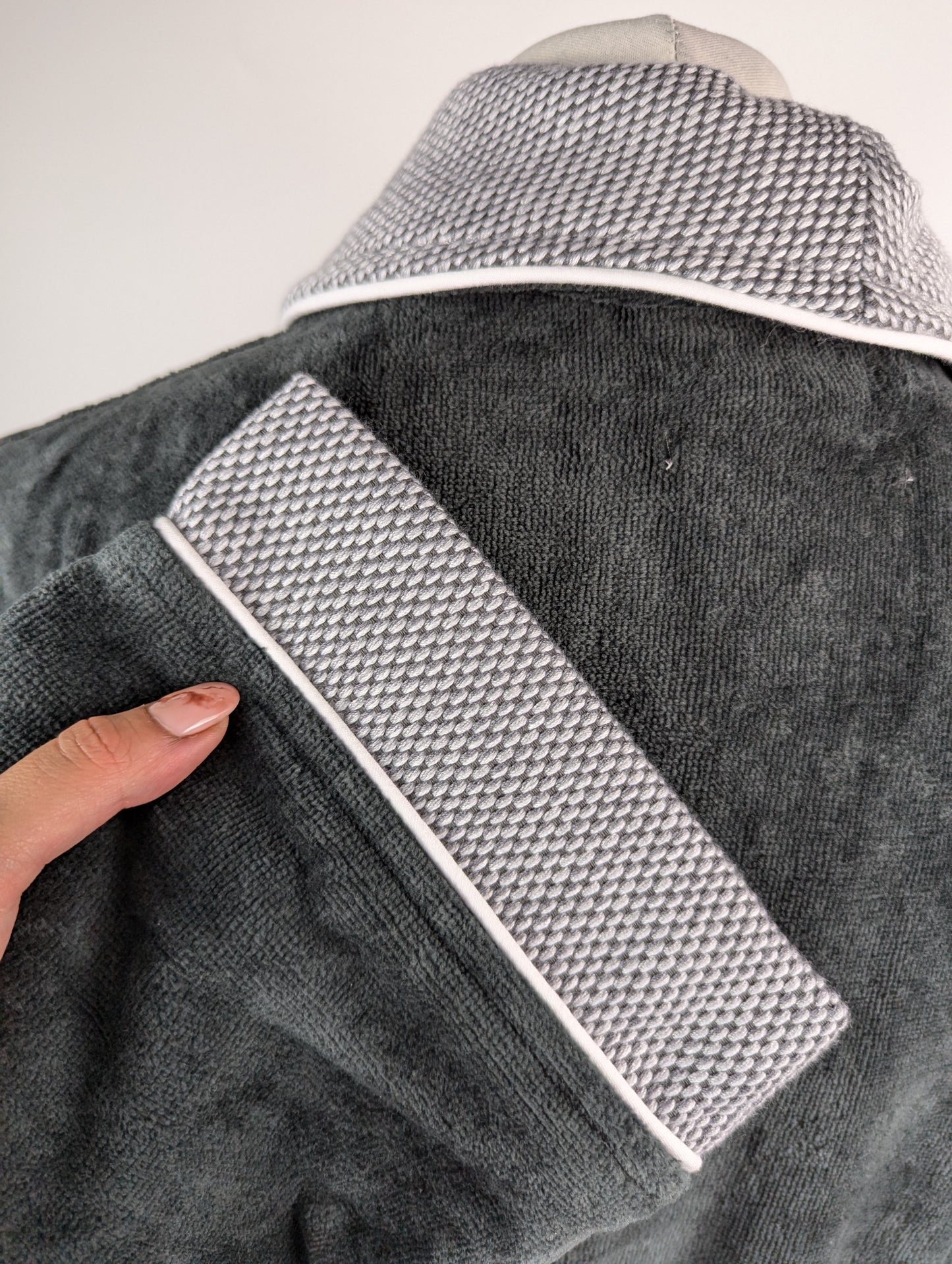 Hugo Boss Mens Lord Onyx Dressing Gown / Kimono - Grey