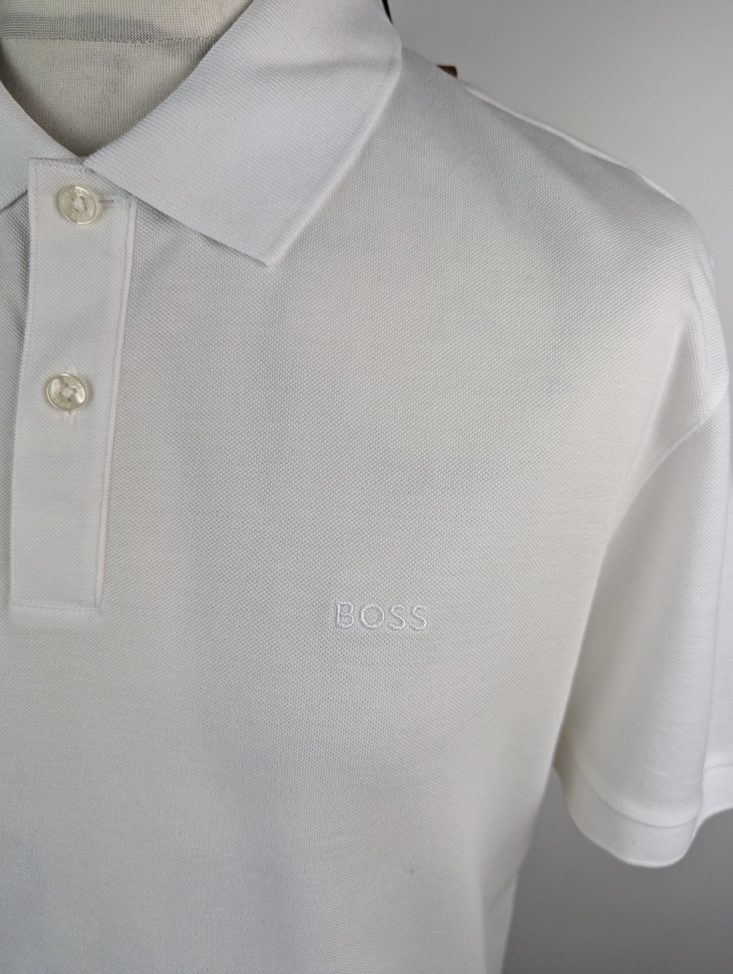 Boss Mens Pallas Polo Shirt - White