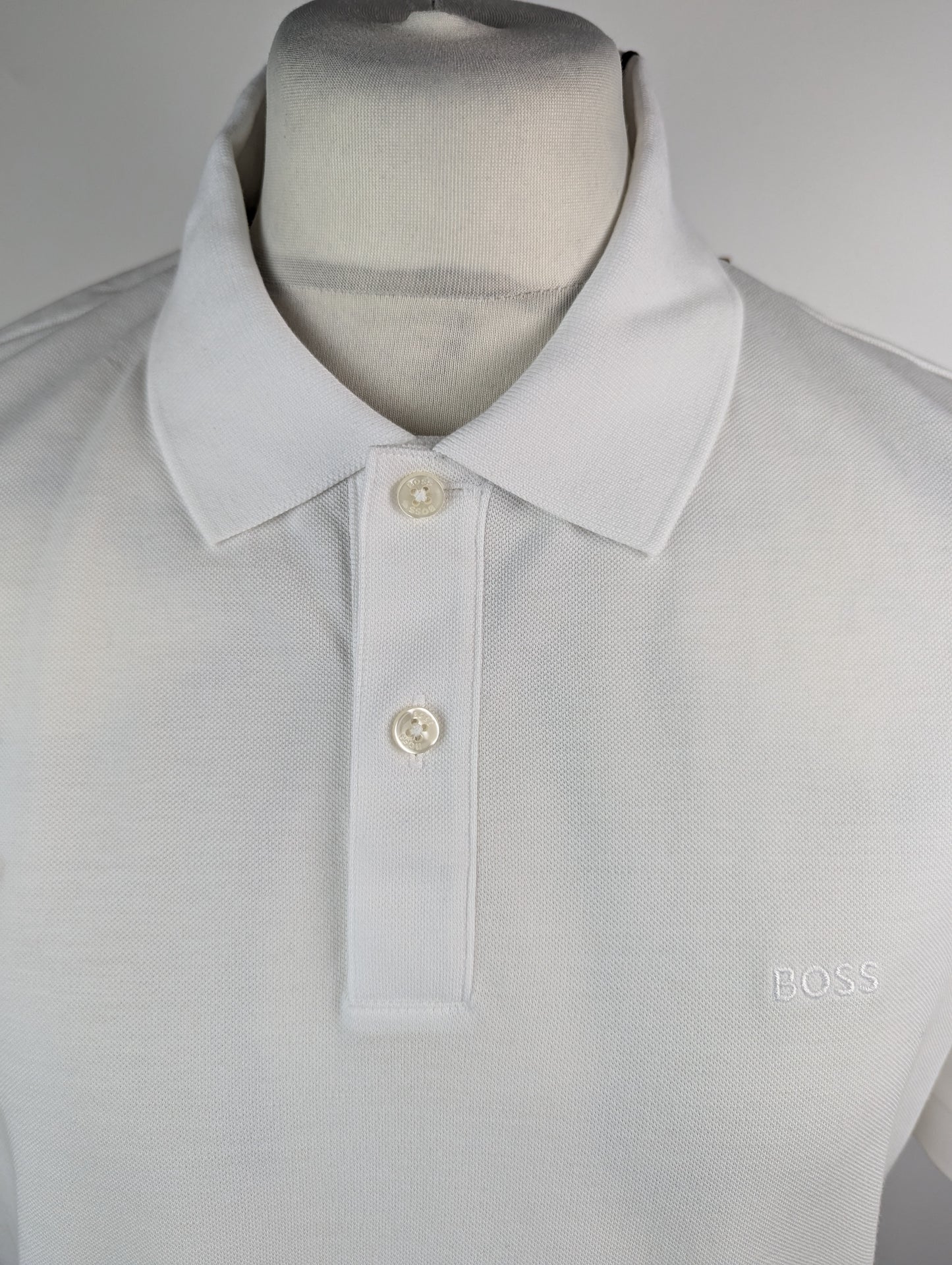 Boss Mens Pallas Polo Shirt - White