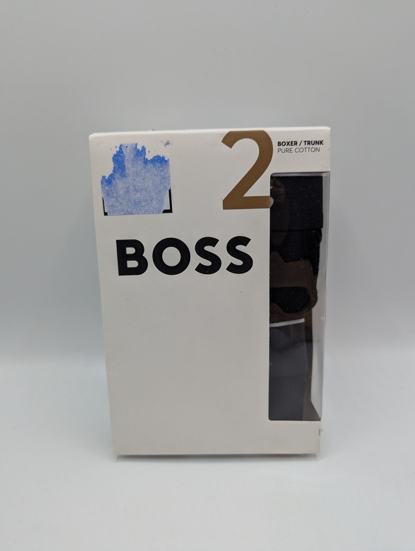 Boss 2 Pack Logo Waistband Trunks - Black