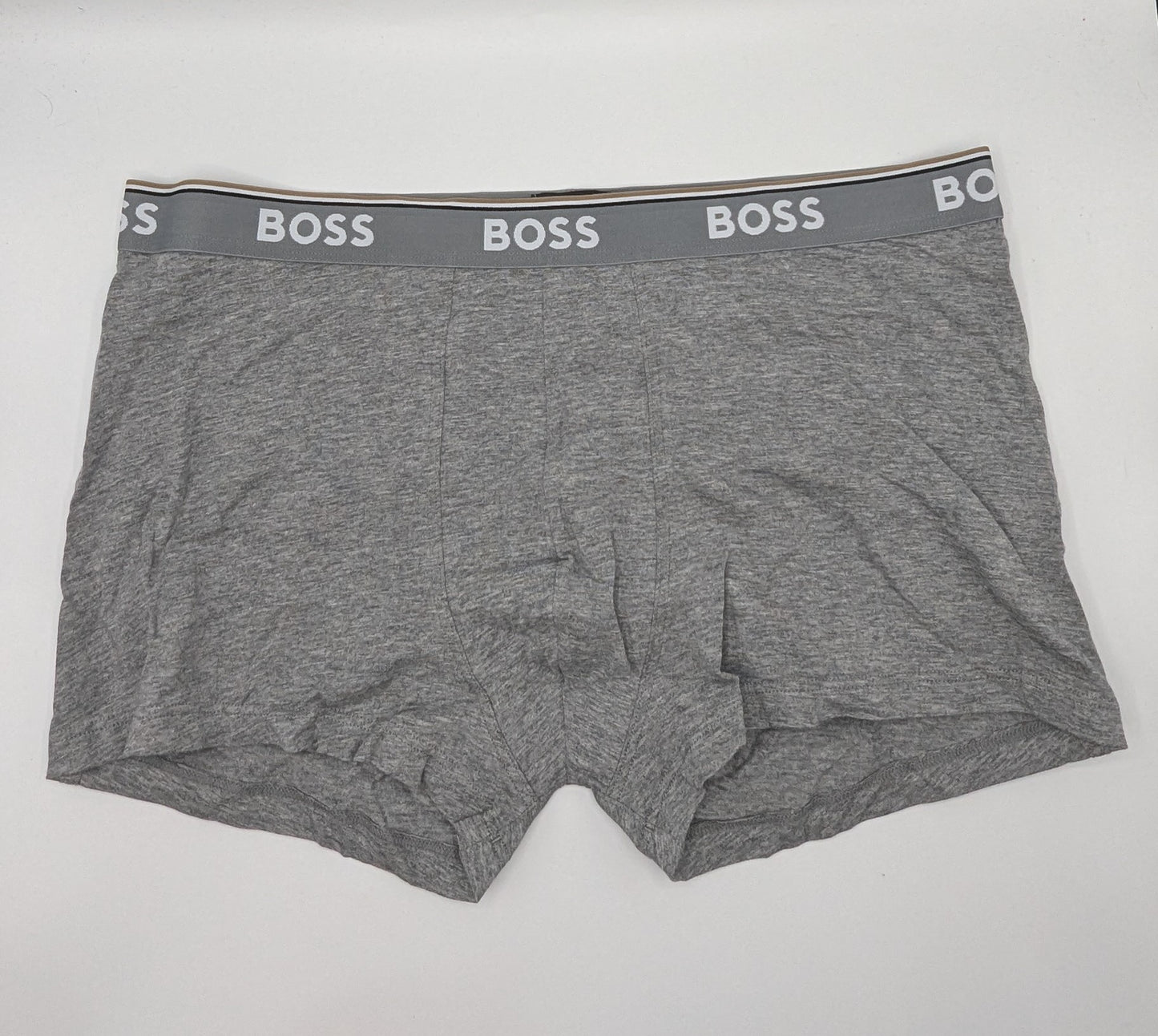 Boss 3 Pack Mens Boxer Briefs - White / Black / Grey