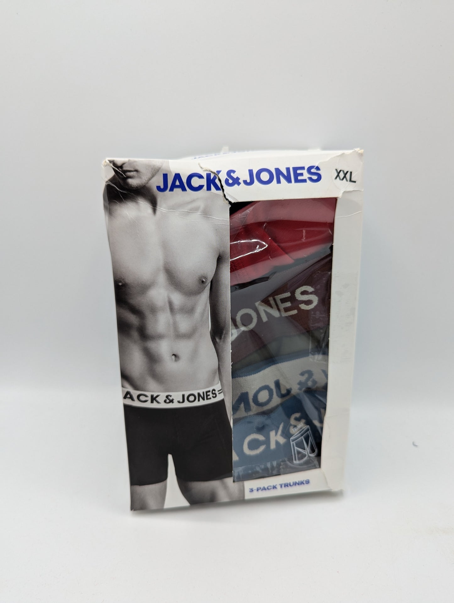 Jack and Jones Train 3-Pack Boxer Trunk Mens - Green / Red / Blue
