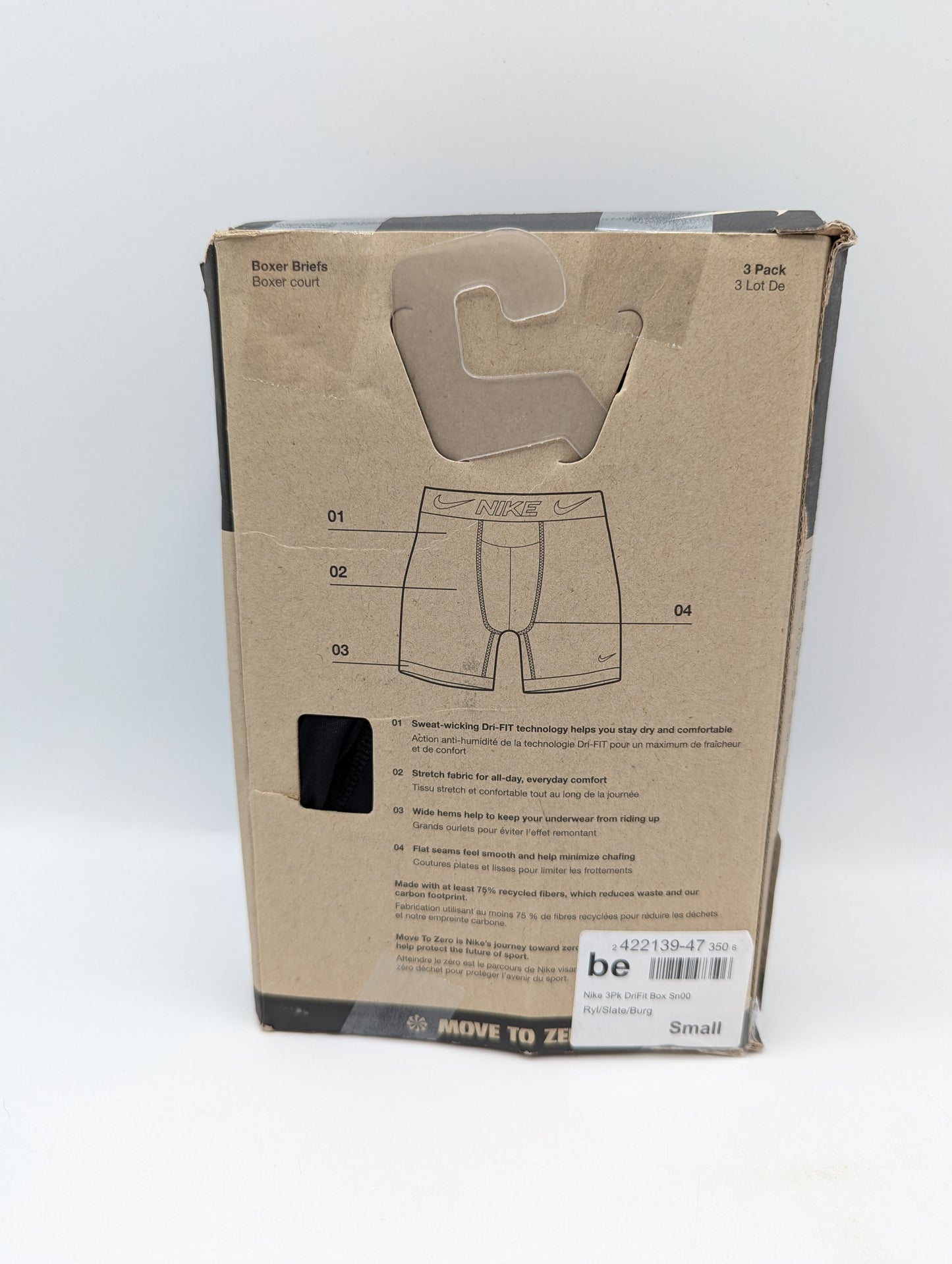 Nike 3 Pack Dri-FIT Boxer Shorts Mens - Black - Ryl/Slate/Burg