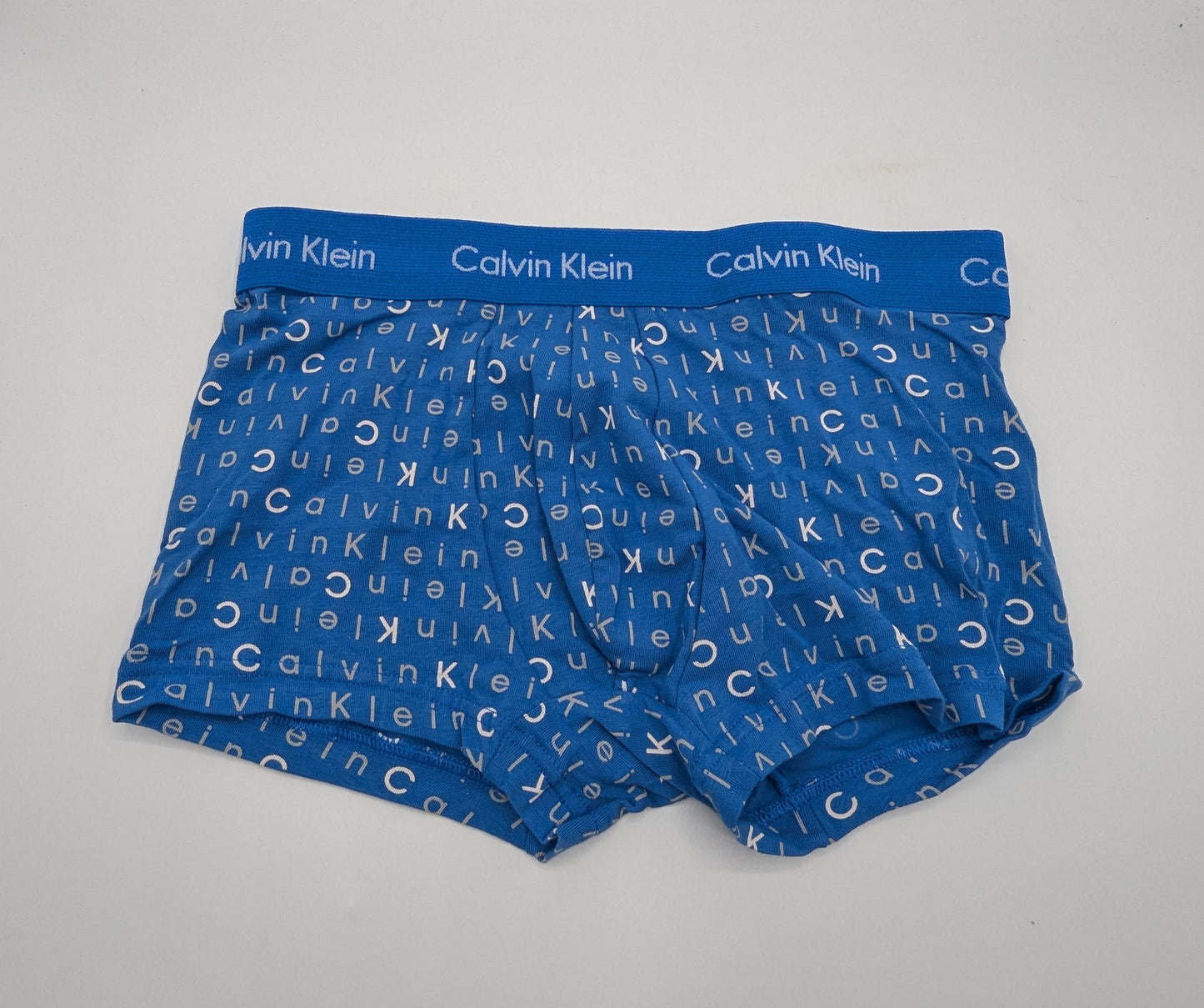 CALVIN KLEIN 3 Pack Cotton Stretch Low Rise Boxer Trunks - Grey / White / Blue
