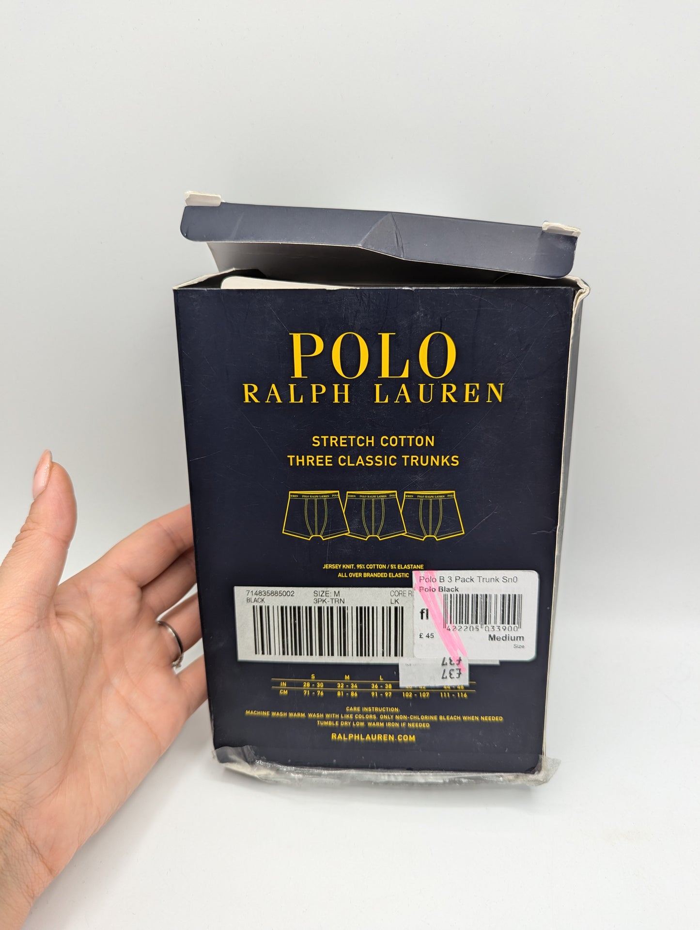 Polo Ralph Lauren Men's 3-Pack Cotton Trunks - Black