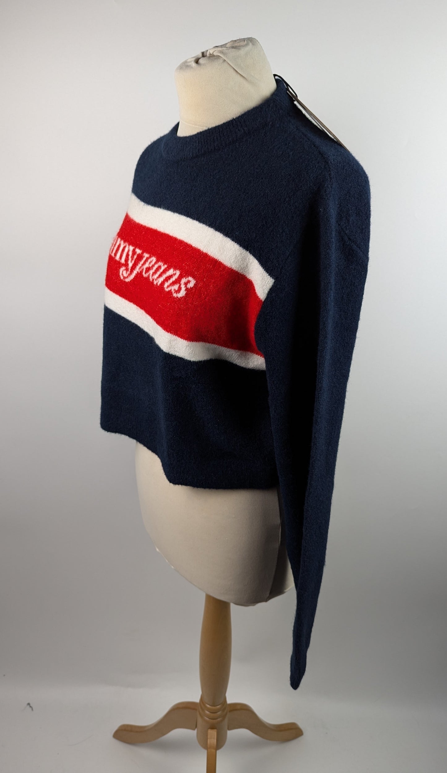 Tommy Jeans Womens Script Sweater - Dark Navy