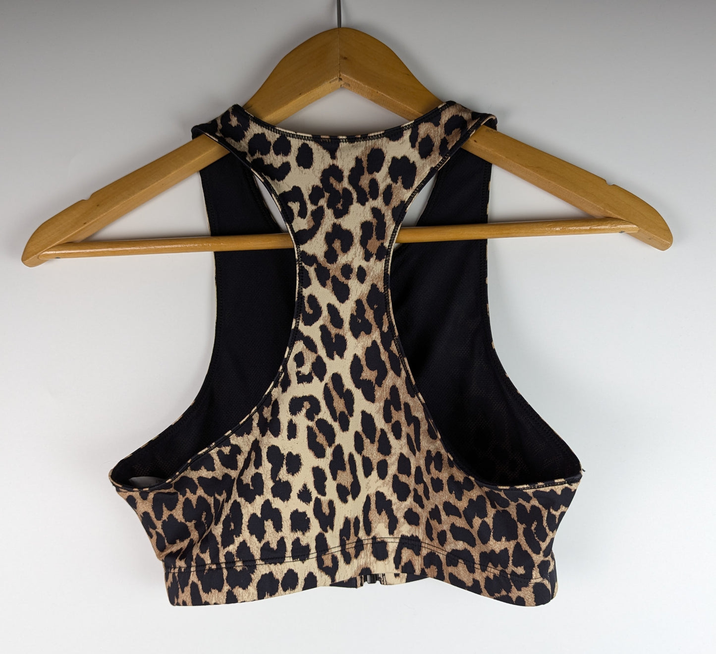 Ganni Active Racerback Zipper Top - Black / Brown