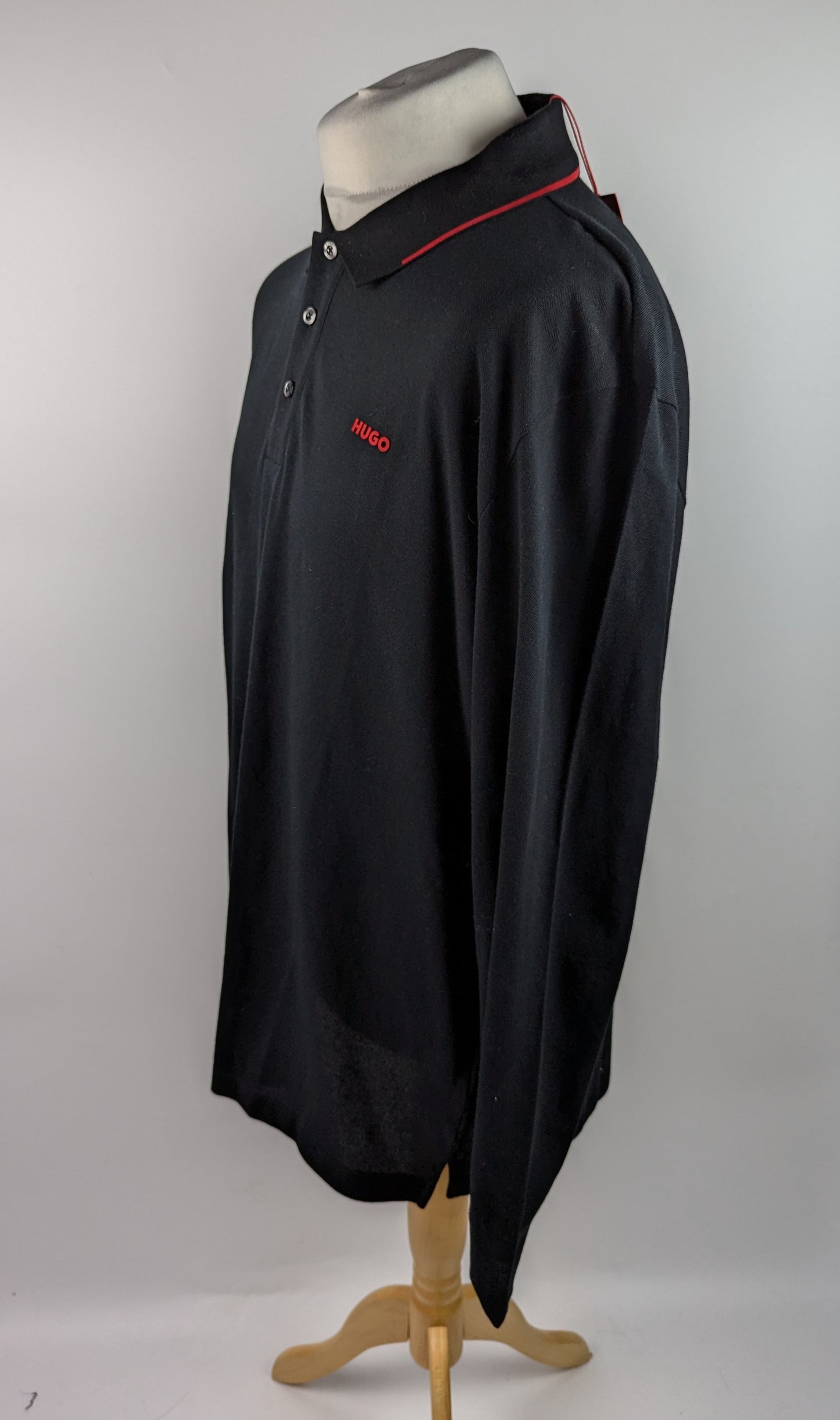 Hugo Derriko Polo Shirt Mens - Black