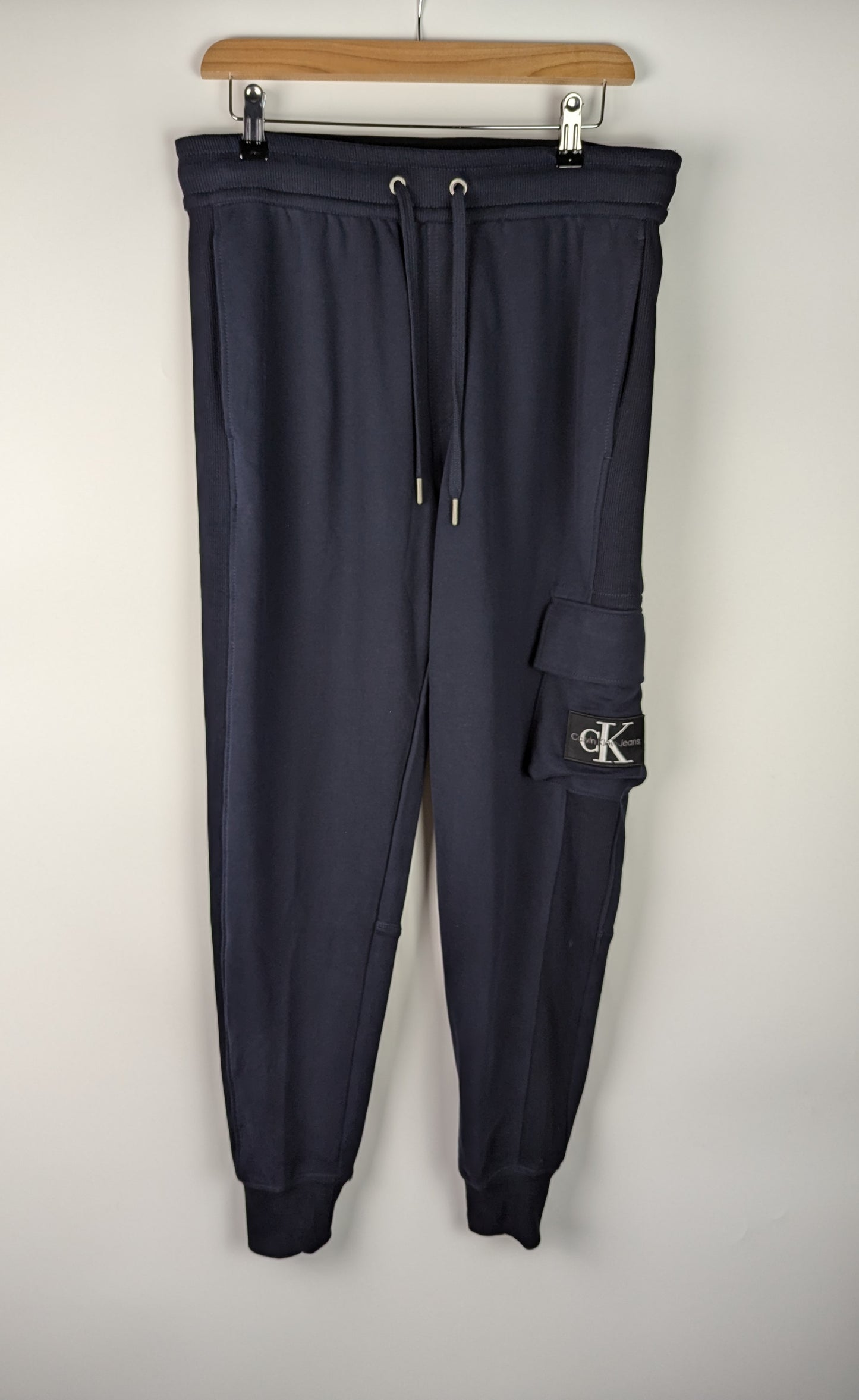 Calvin Klein Jeans Logo-Patch Track Pants - Navy