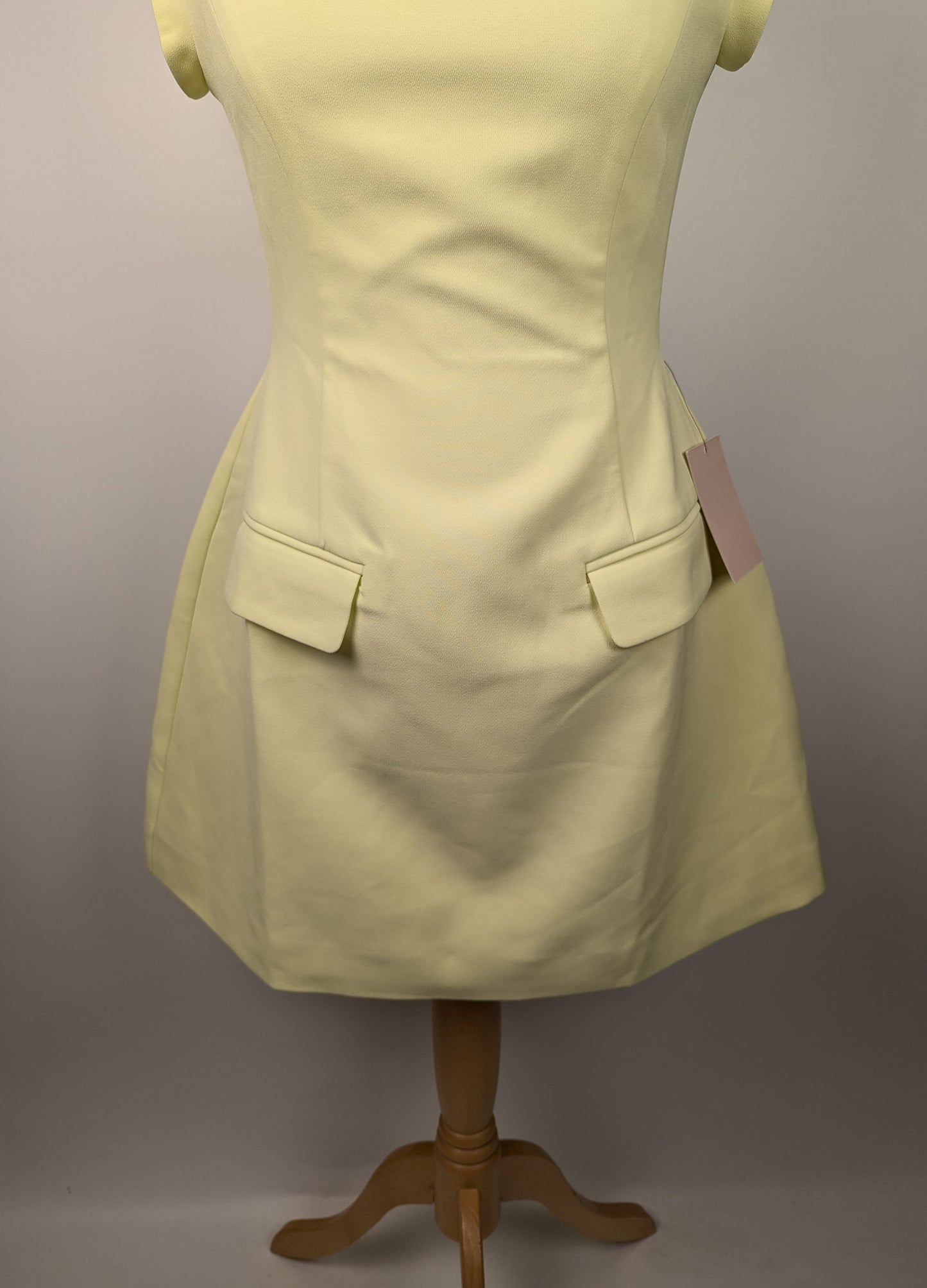 ODD MUSE Cap Sleeve Mini Dress - Lime Cream