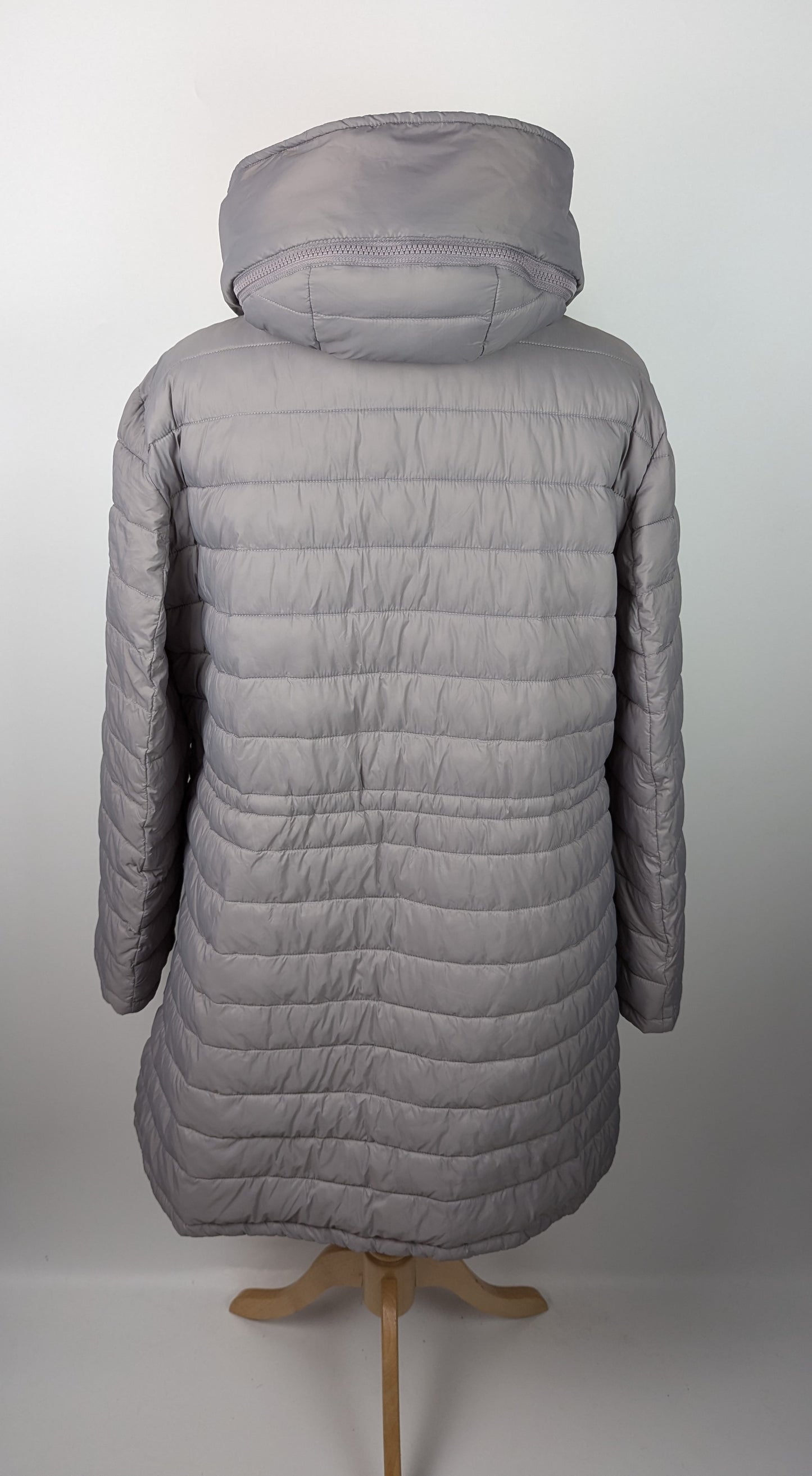 Emporio Armani Reversible Padded Coat Womens - Grey / Peach