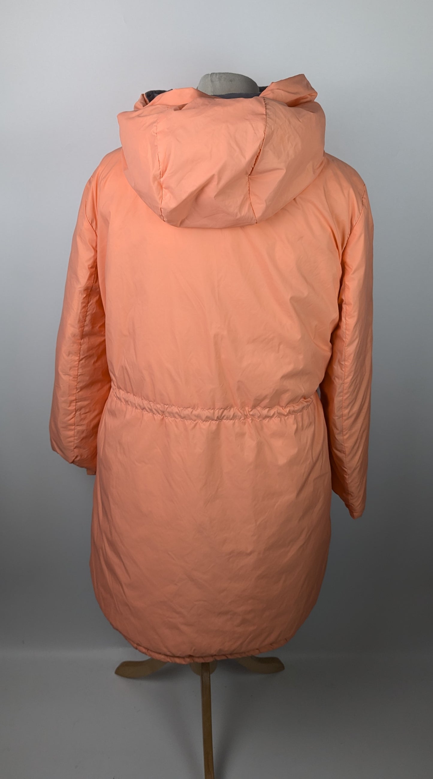 Emporio Armani Reversible Padded Coat Womens - Grey / Peach
