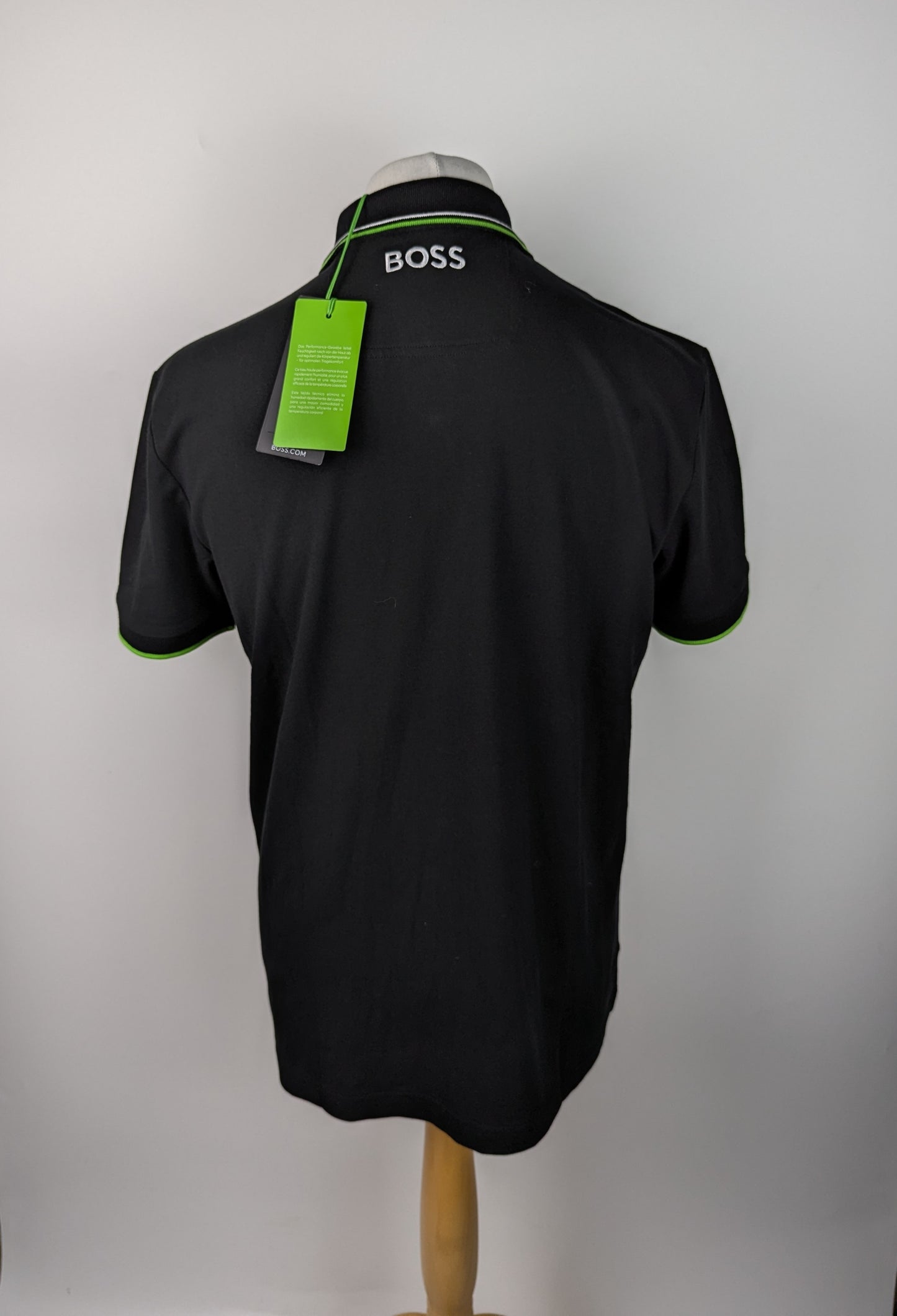 Boss Men's Paddy Polo Shirt - Black / Green