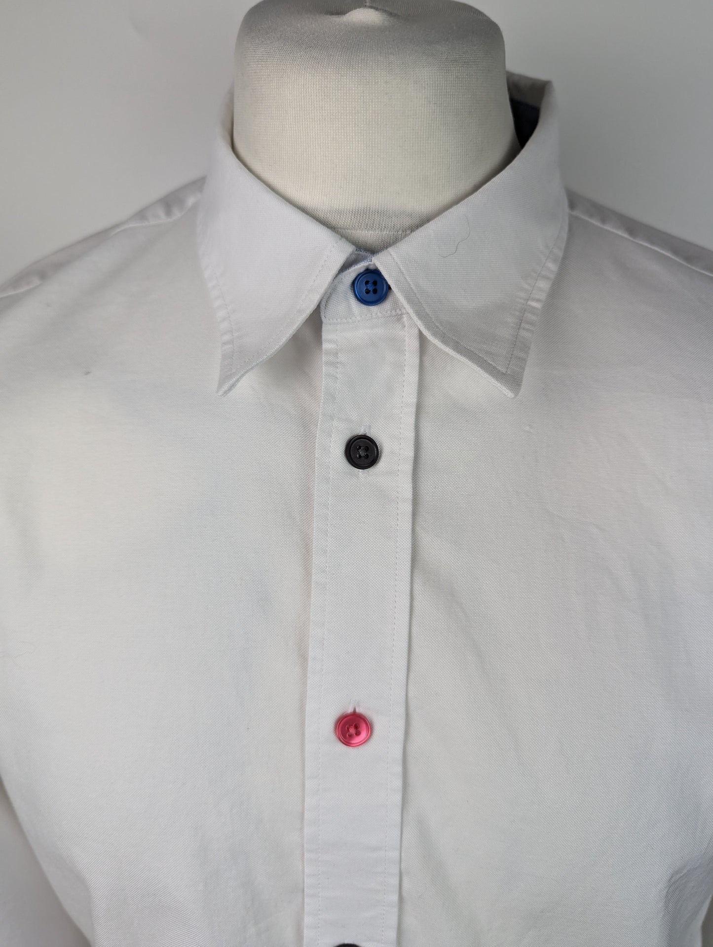 PS Paul Smith Multi Button Long Sleeve Shirt - White