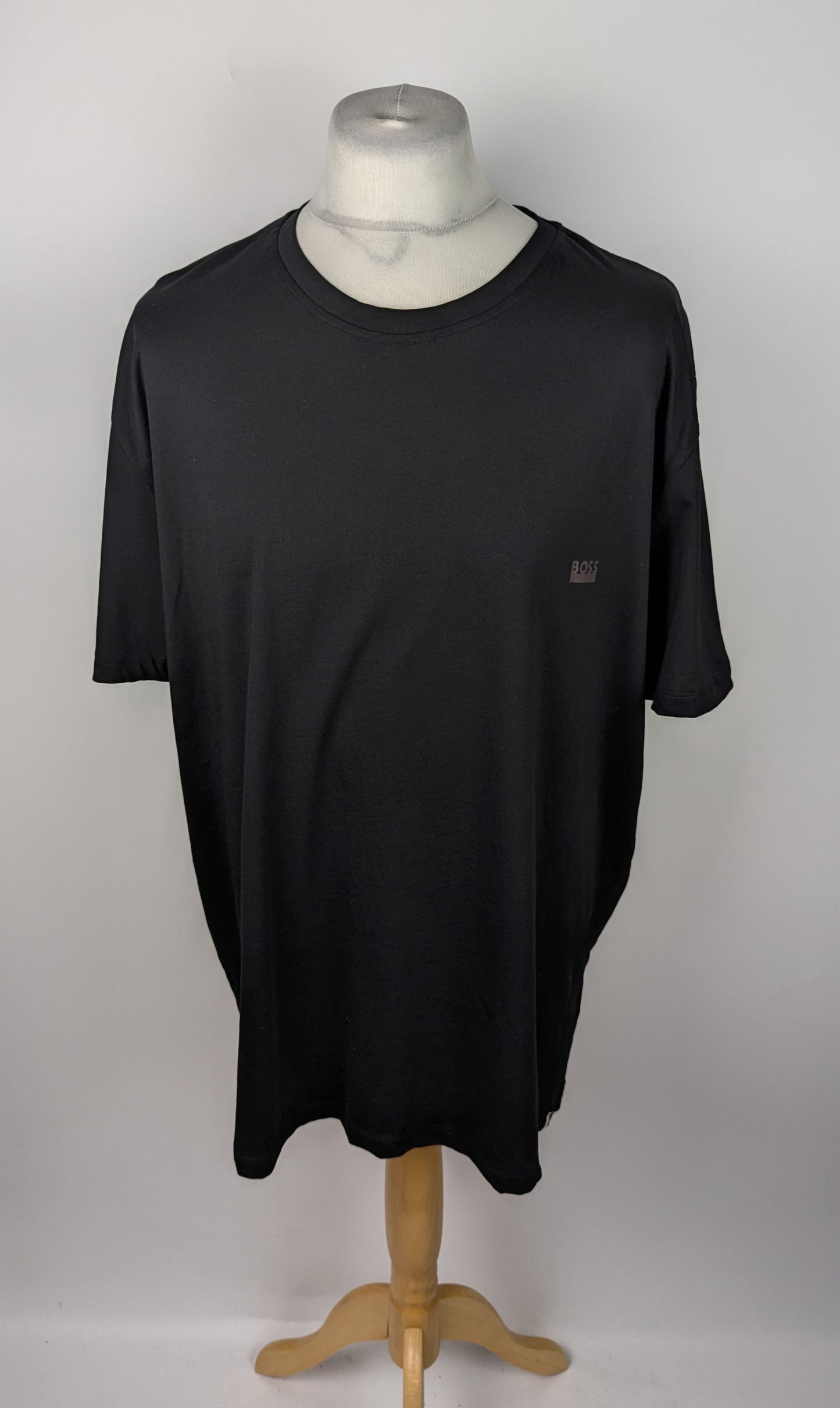 Boss Logo RN T Shirt Mens - Black