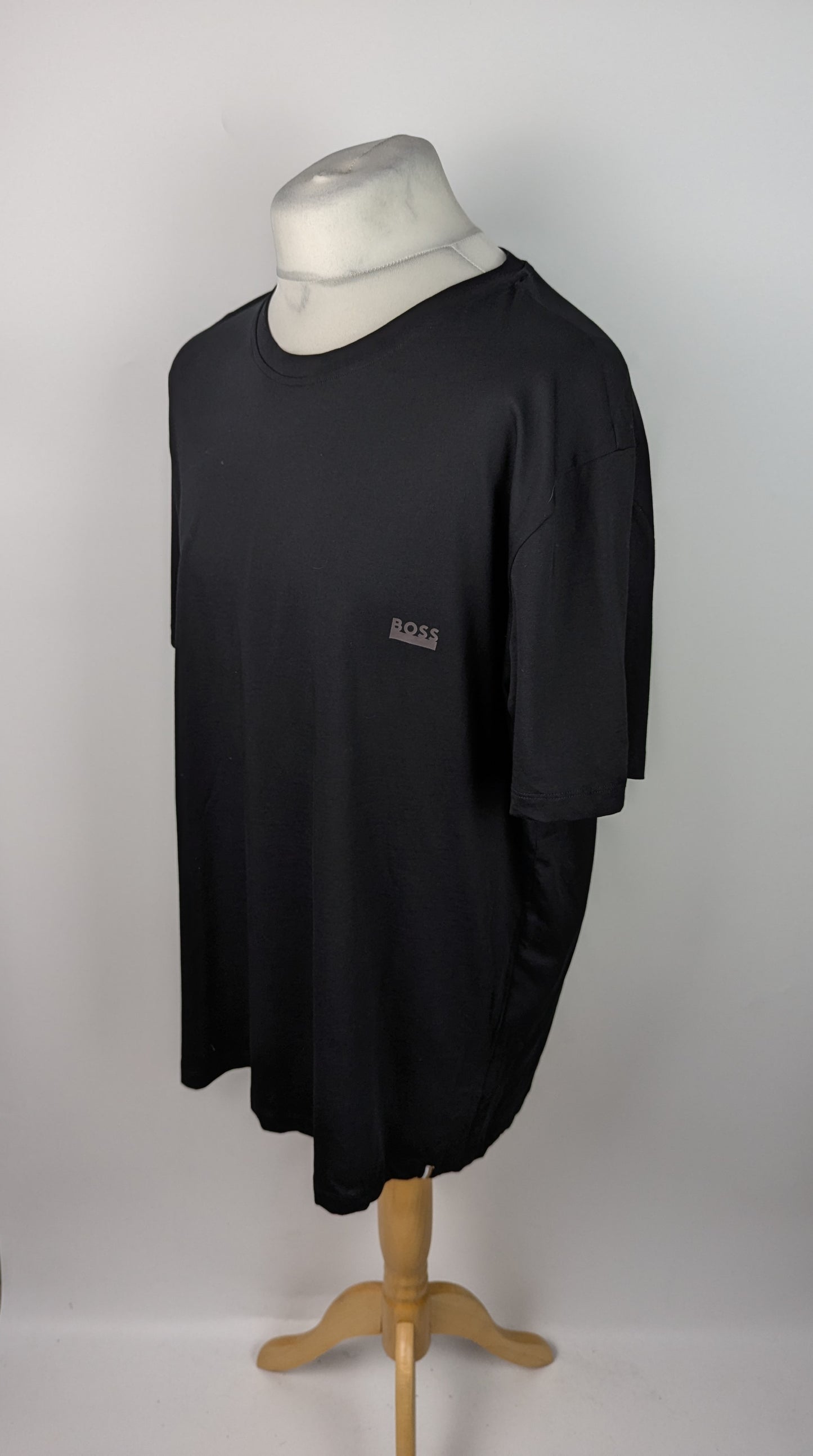 Boss Logo RN T Shirt Mens - Black
