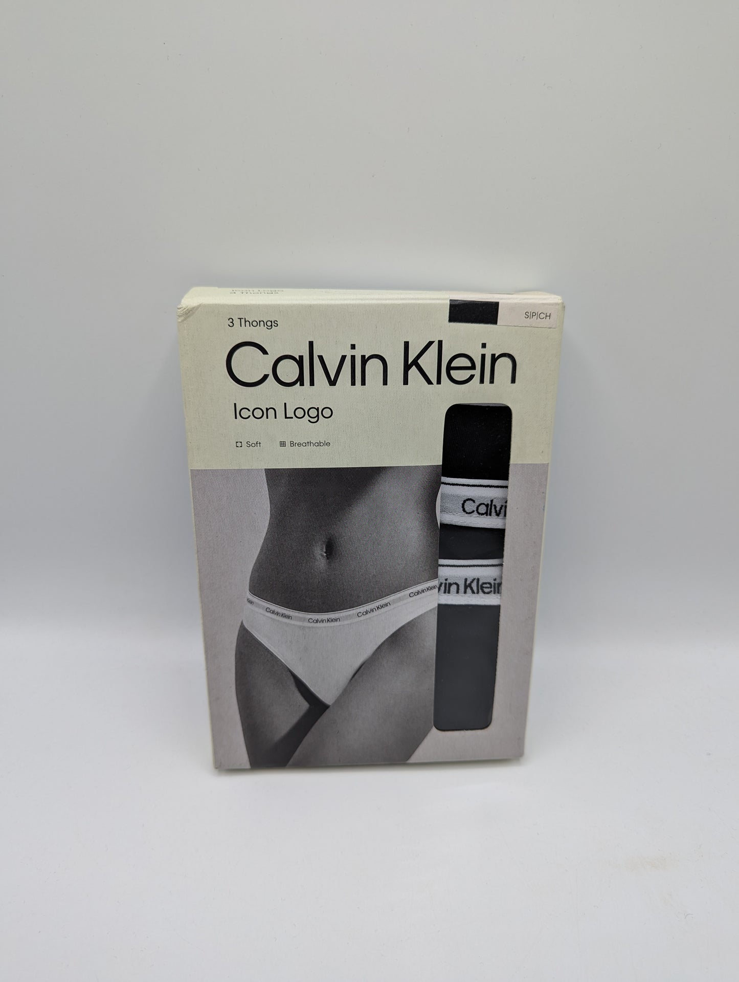 Calvin Klein x3 Pack Thongs - Black