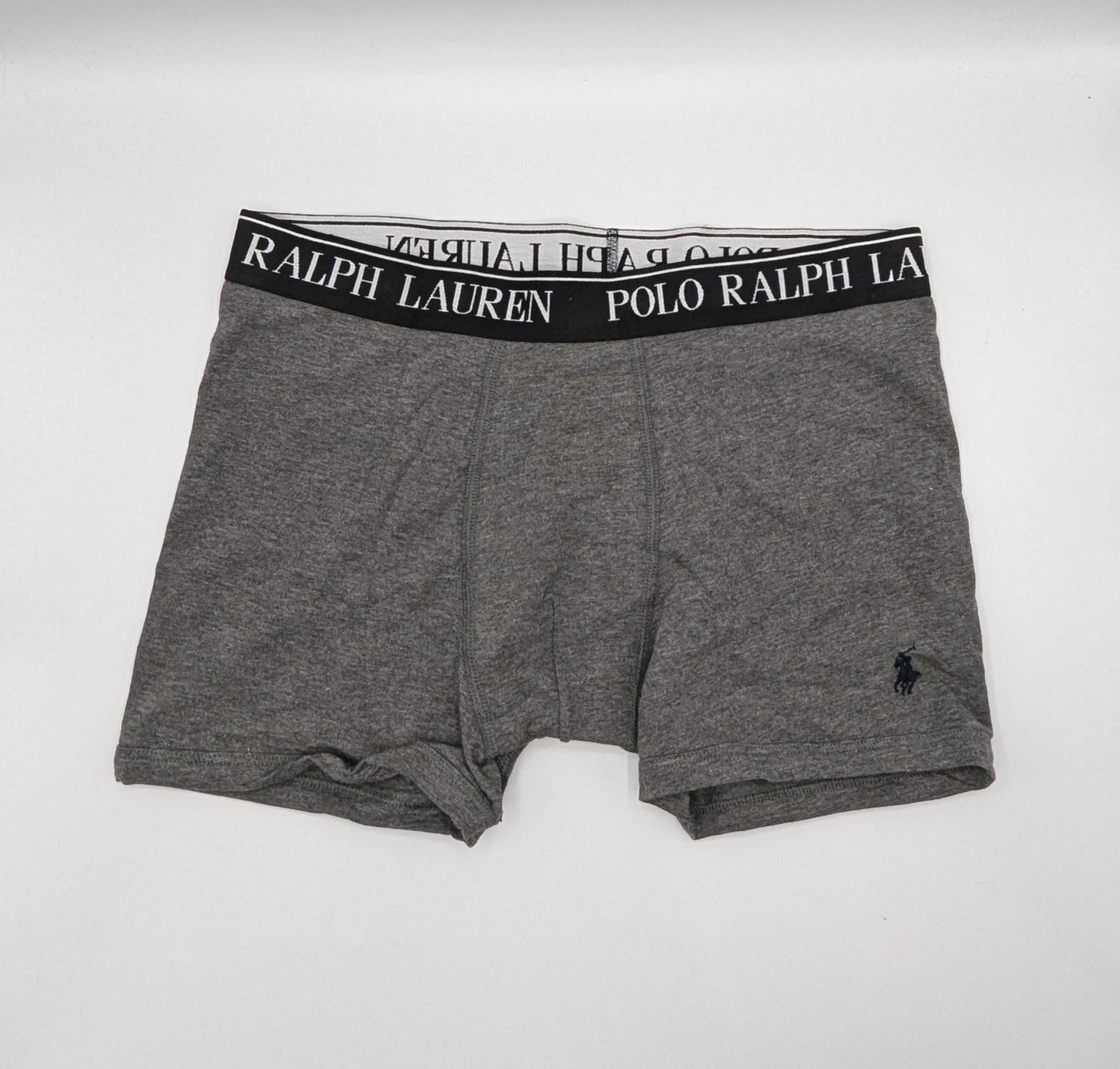 Polo Rralph Lauren boys 5 pack Cotton Boxer Shorts - Grey / Black