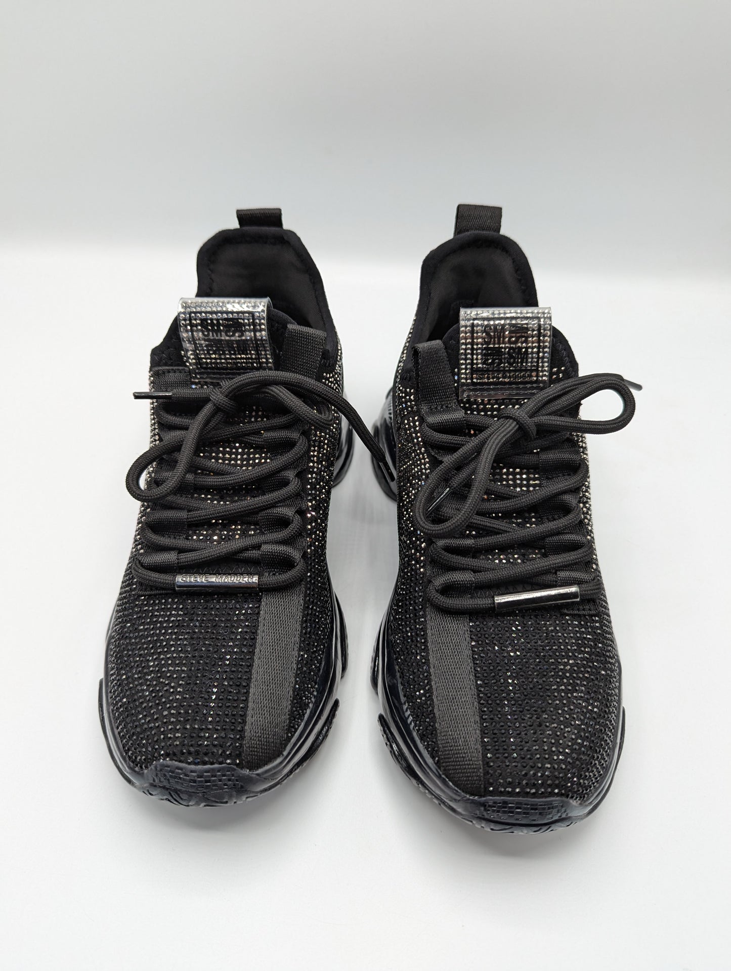 Steve Madden Mysteria Trainers - Black / Silver