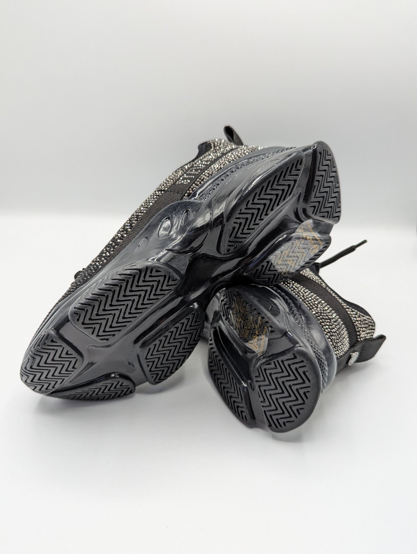 Steve Madden Mysteria Trainers - Black / Silver