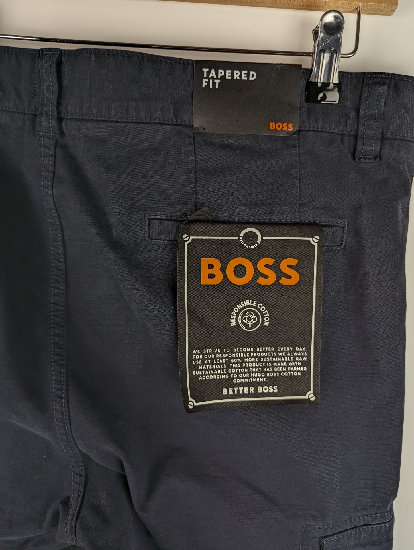 Boss Sisla-7-Mens Cargo Jeans - Dark Blue