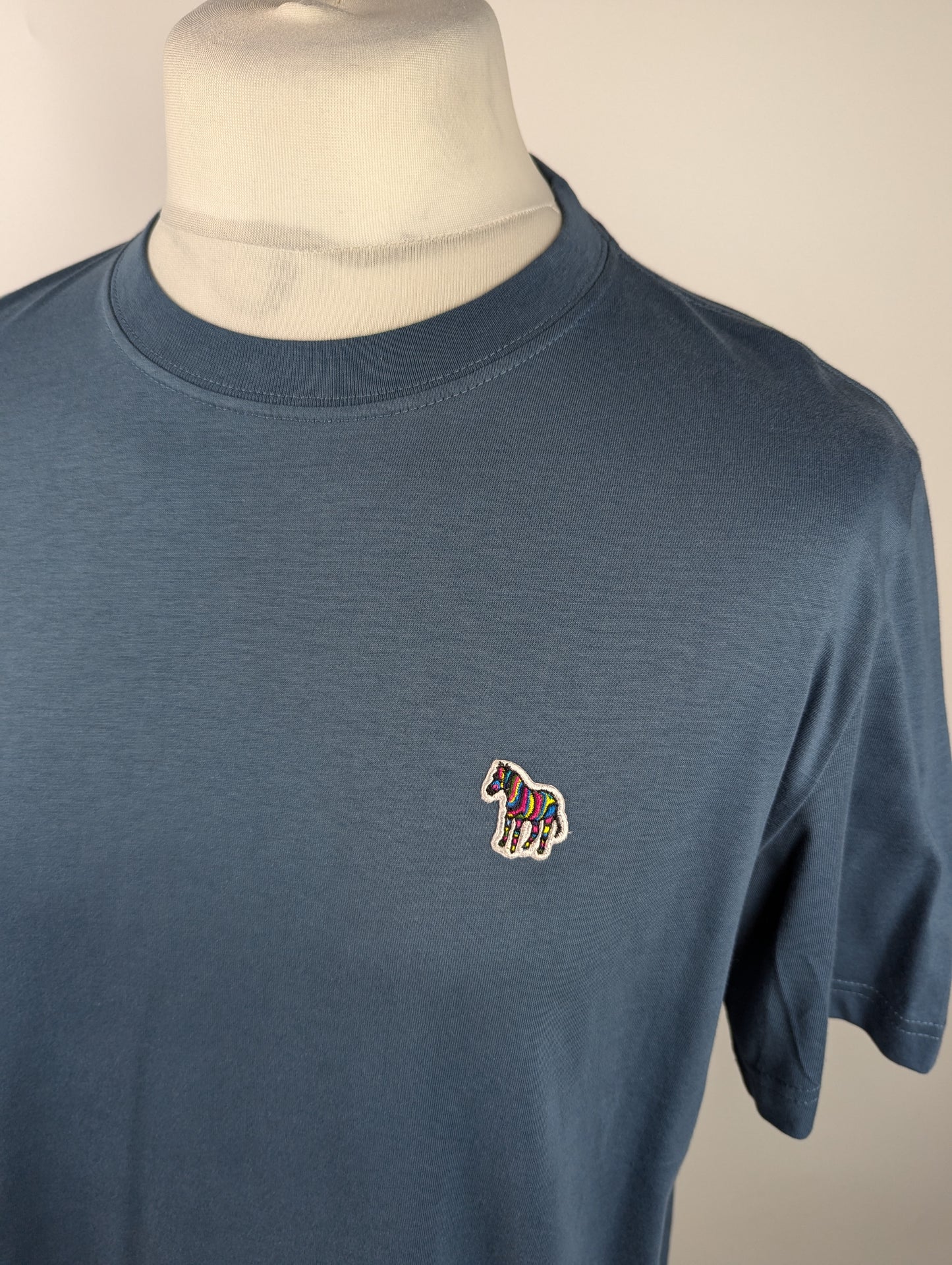 PS PAUL SMITH Zebra Crew Neck T-Shirt - Blue