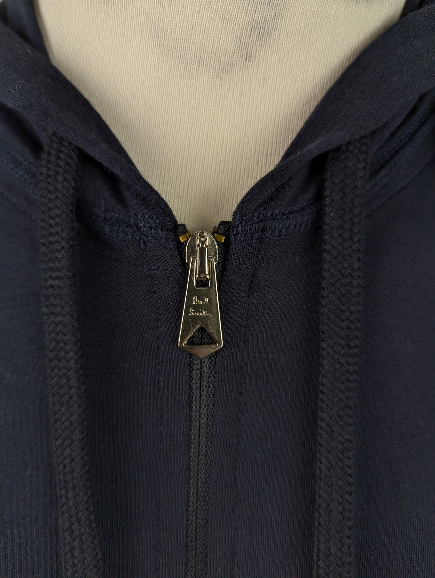 Paul Smith Mens Cotton Jersey Zip Lounge Hoodie - Navy