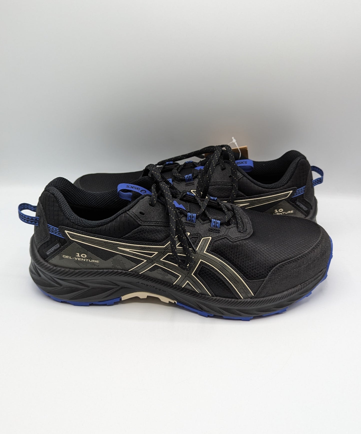Asics GEL-Venture 9 Waterproof Men's Trail Running Shoes - Black / Blue