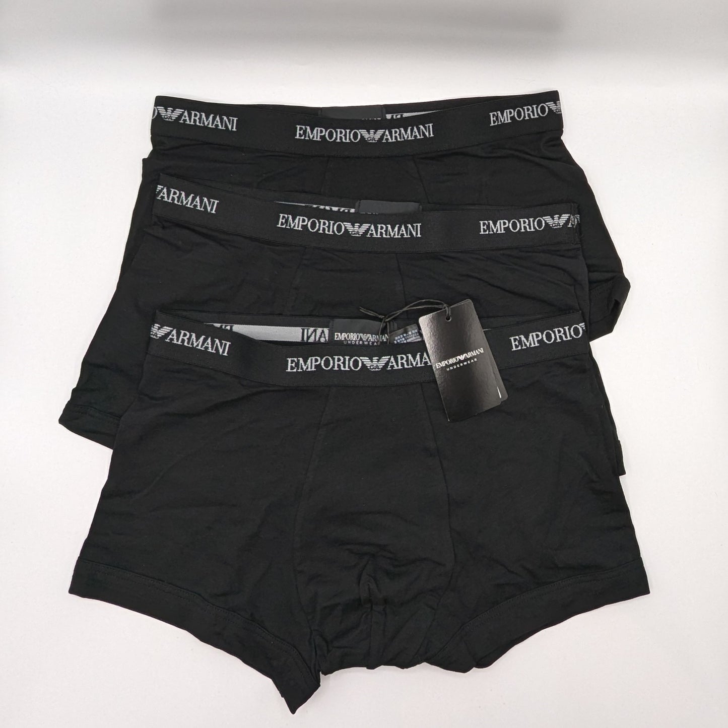 Emporio Armani 3 Pack Bottom Boxers - Black