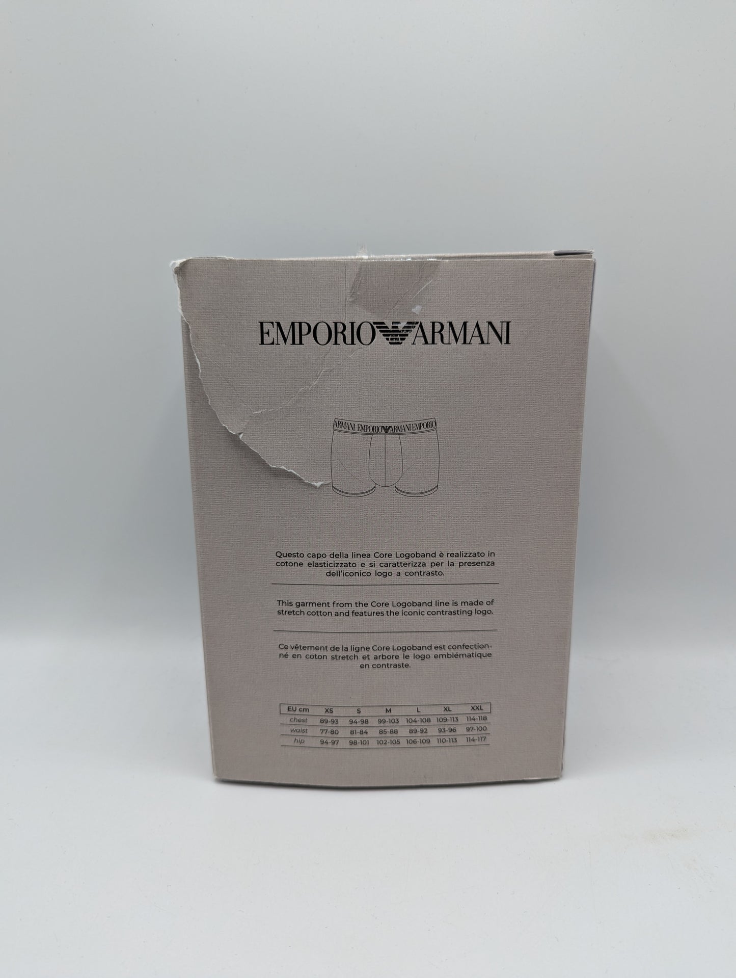 Emporio Armani 3 Pack Bottom Boxers - Black